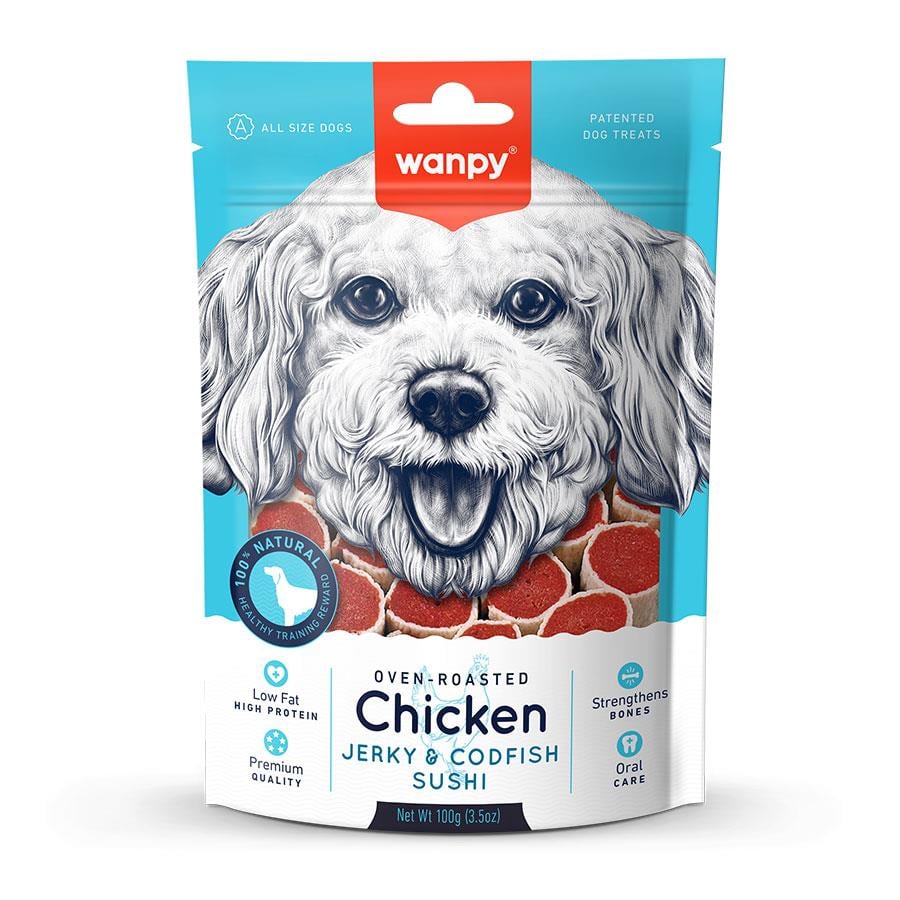 Wanpy Köpek Ödül Maması 3lü Mix Paket (Suşi-Fileto-Kavrulmuş Dana eti)