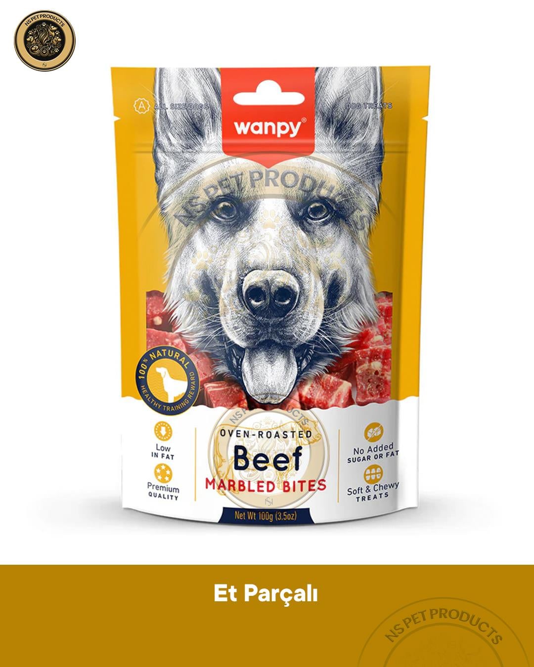 Wanpy Marbled Köpek Ödül Et Parçaları 100 gram