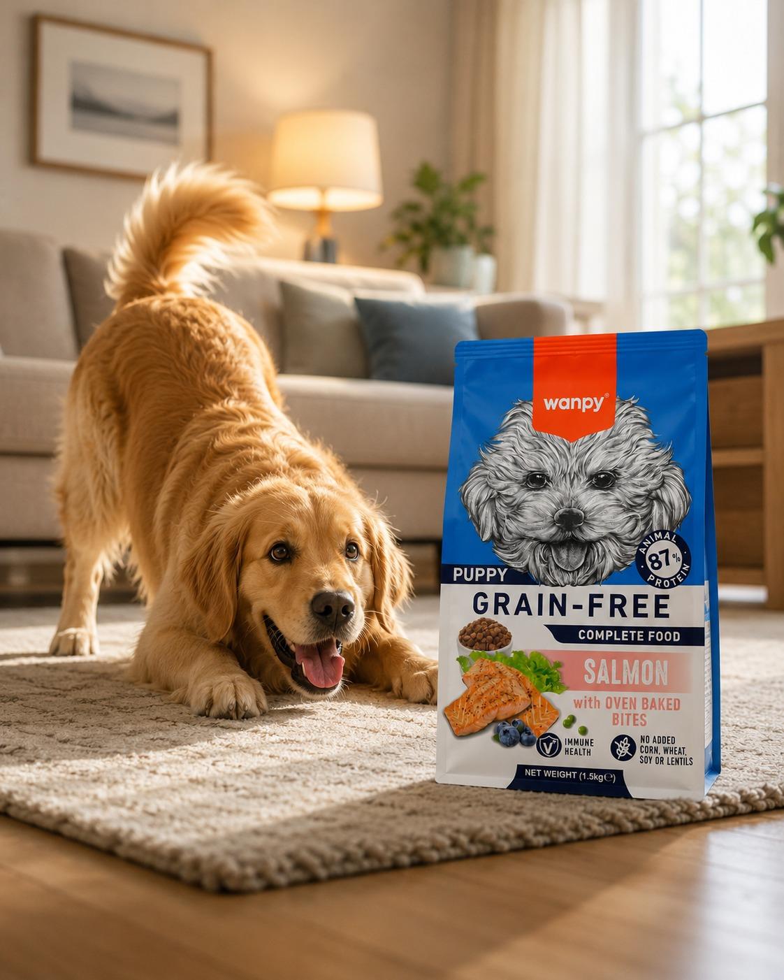 Wanpy Puppy Grain-Free Somonlu Yavru Köpek Maması 1.5 kg Tahılsız 