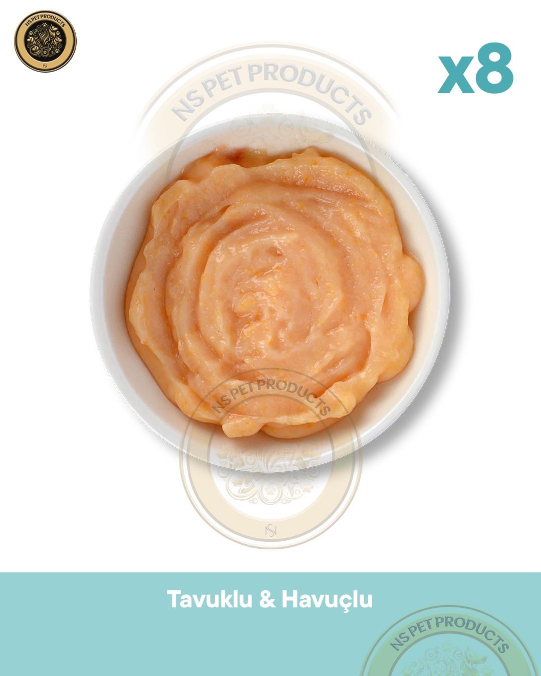Wanpy Tavuklu & Havuçlu Köpek Ödül Maması 8'li – 90 g × 8 Paket