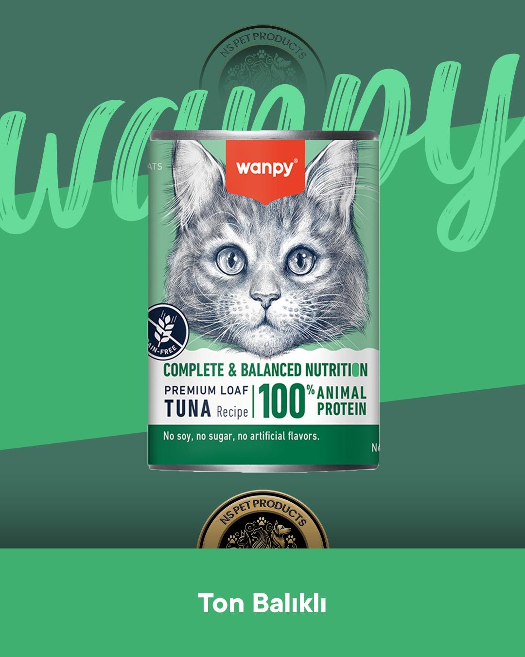 Wanpy Ton Balıklı Ezme Kedi Konservesi 375 gr