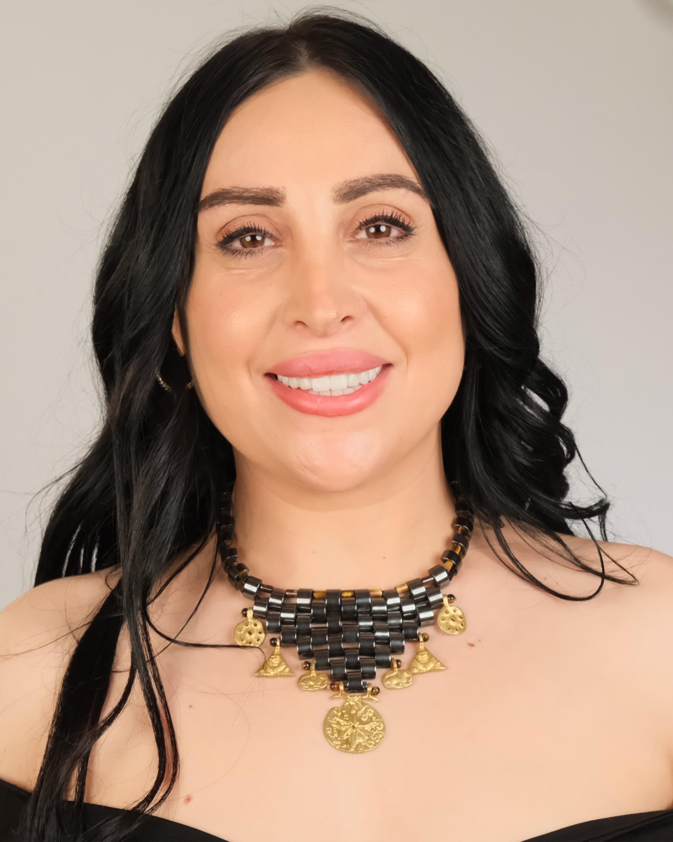 Hematit & Bronz Çoklu Kolye