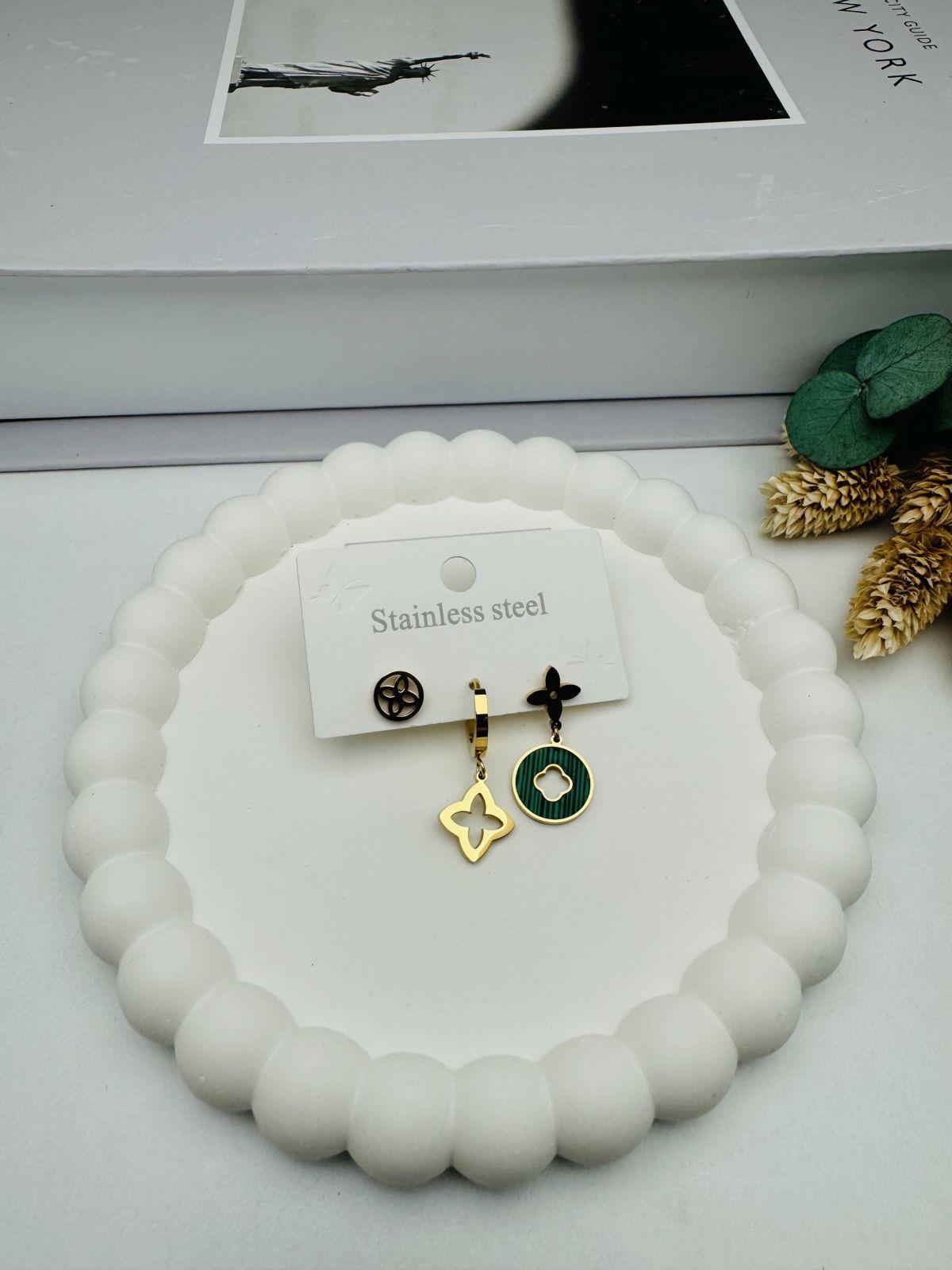 3'lü Küpe (Gold) KP3