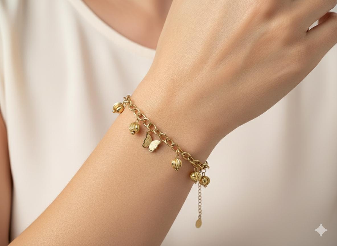 Çelik Bileklik (Gold) Blk 406