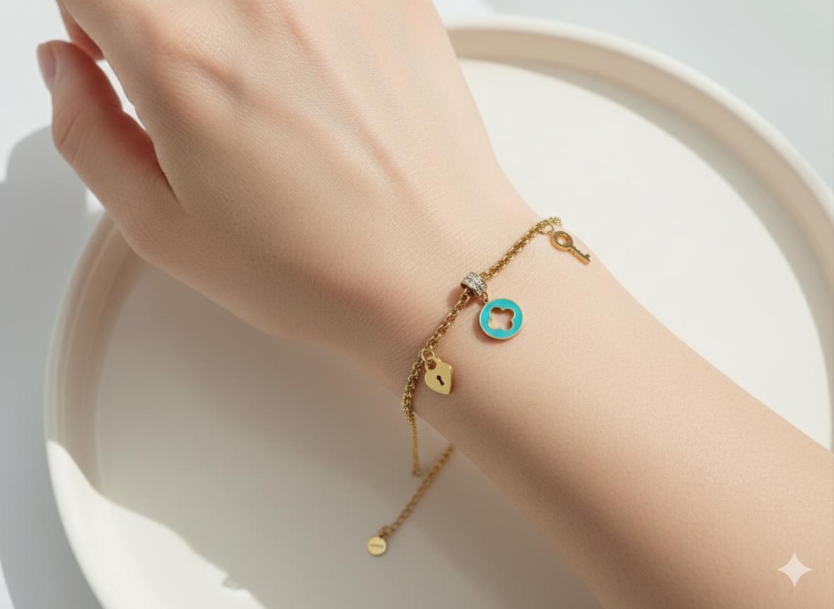 Çelik Bileklik (Gold) Blk 408