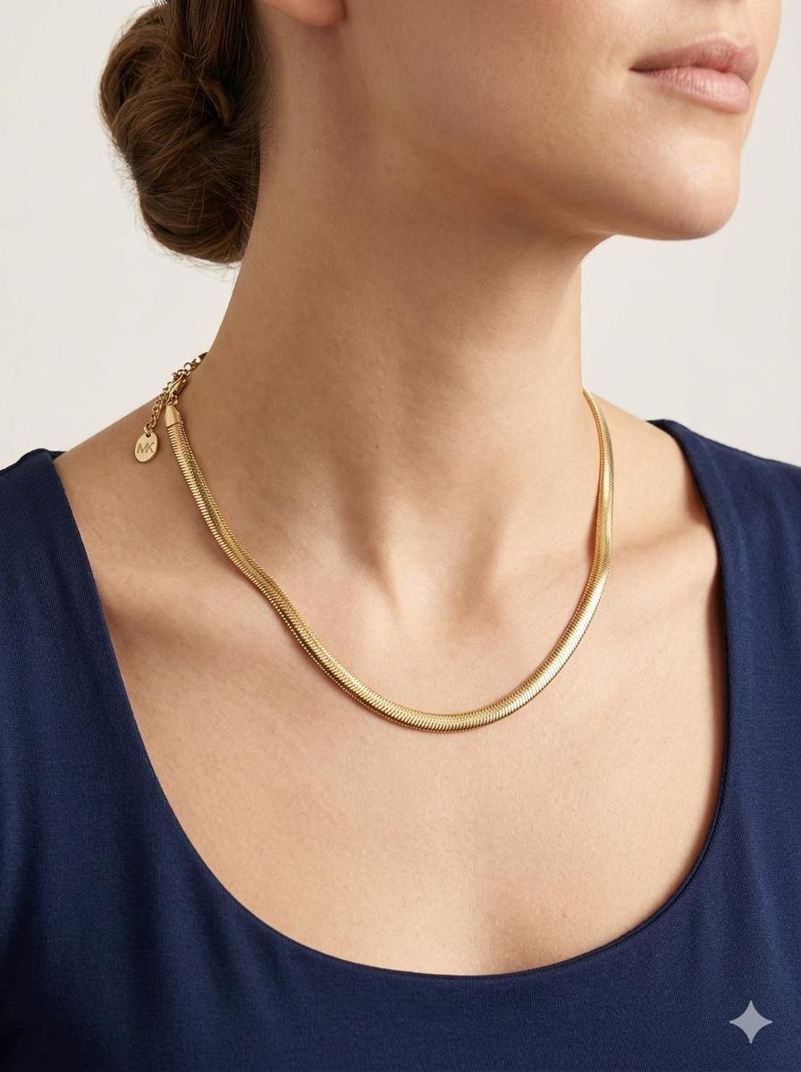 Çelik Kolye 45 cm (Gold) 010793