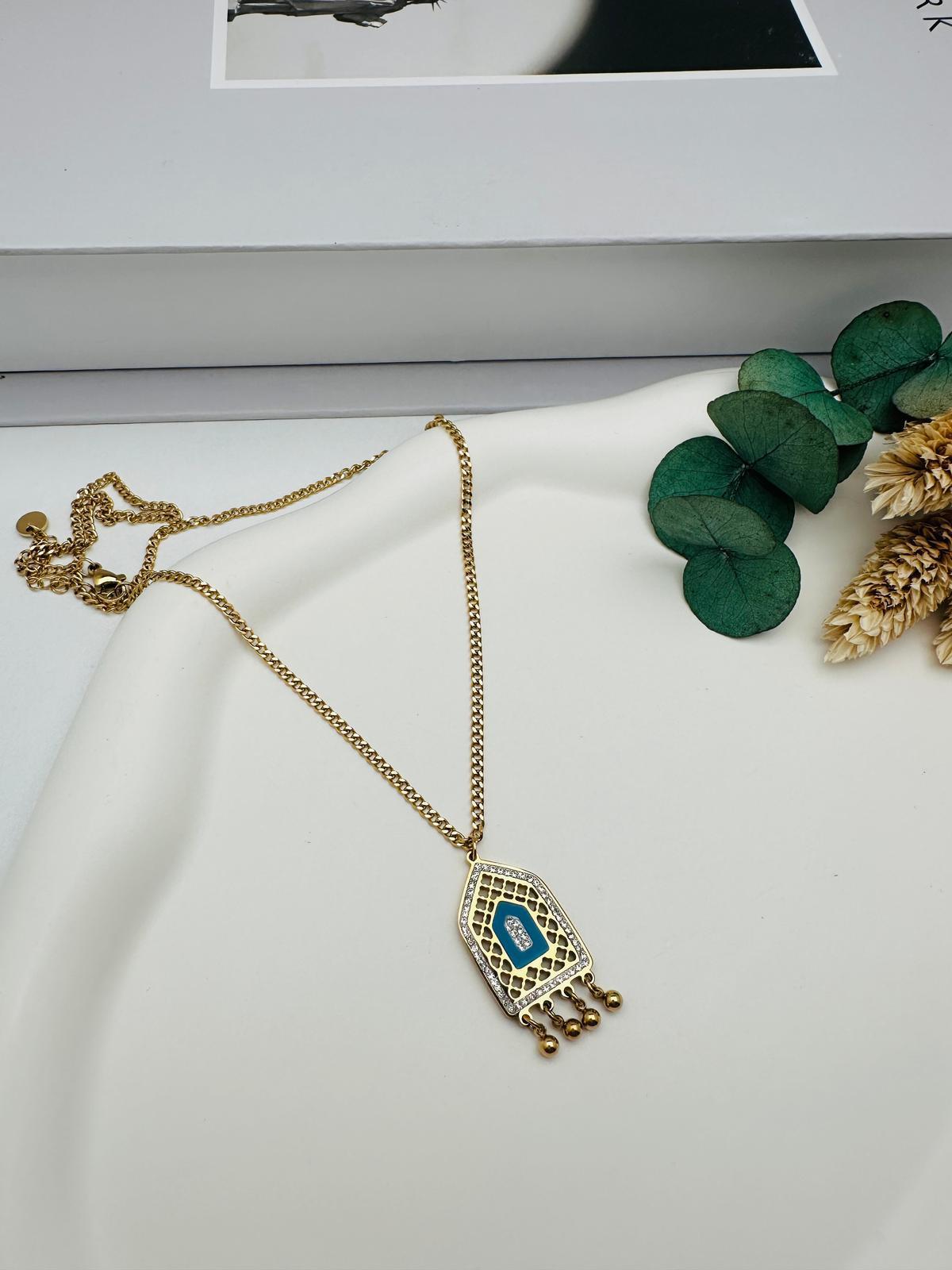 Çelik kolye (Gold) 00036