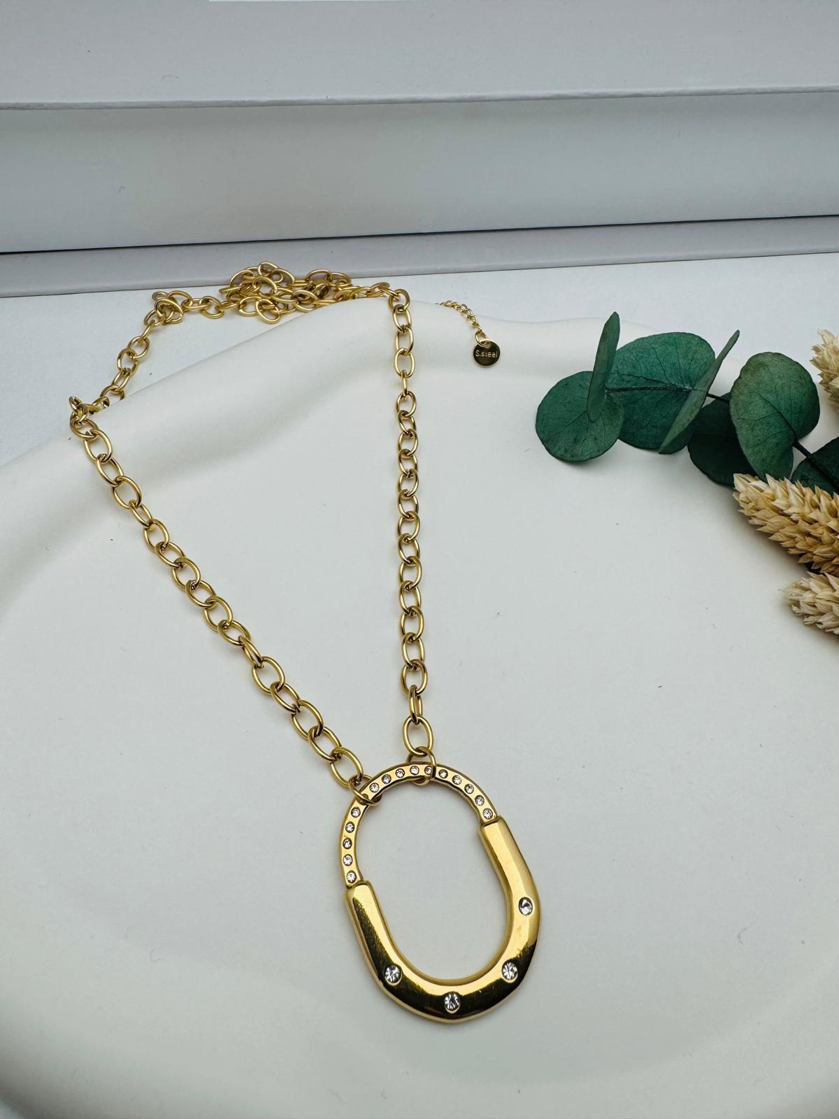 Çelik Kolye (Gold) 0106340