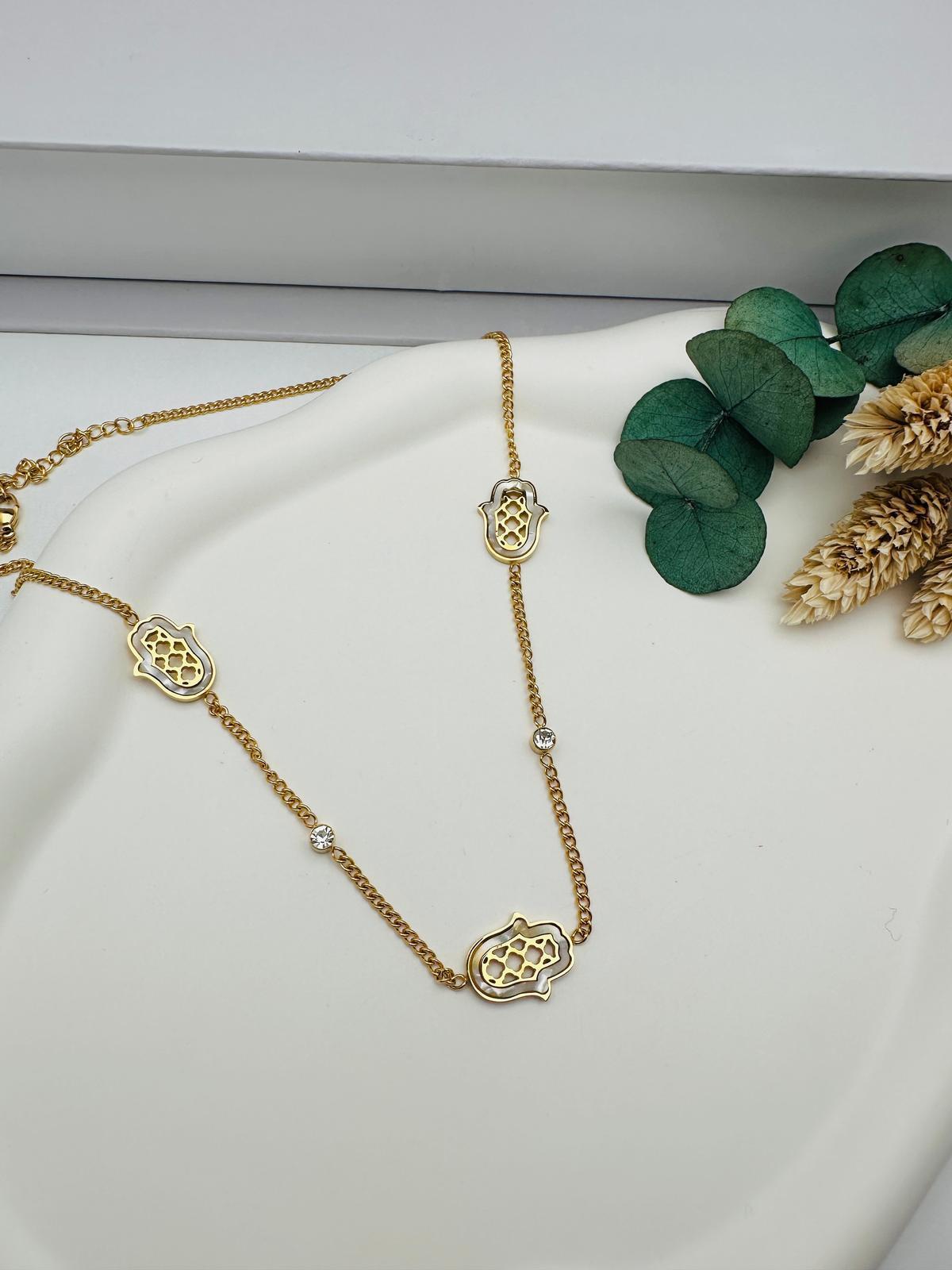 Çelik kolye (Gold) 010690