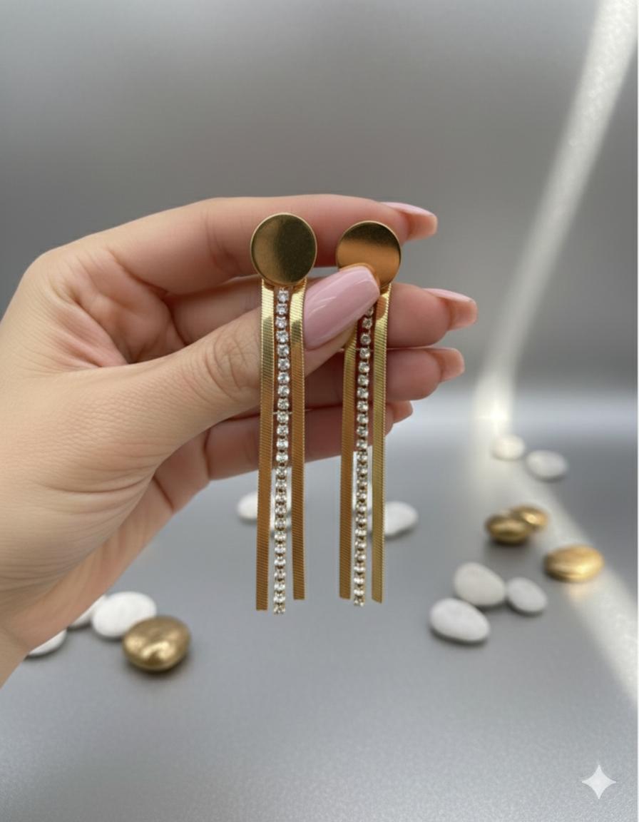 Çelik Küpe (Gold) Kp588