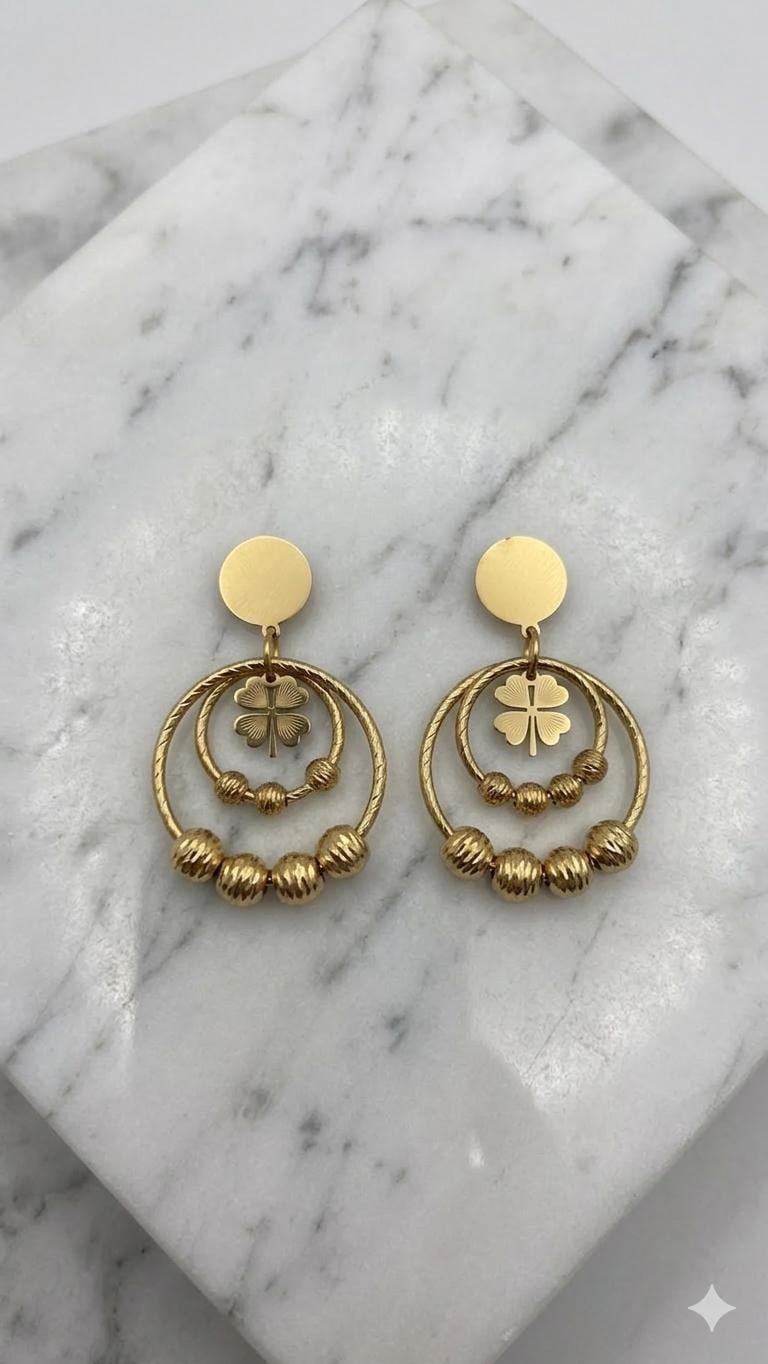 Çelik Küpe (Gold) Kp624
