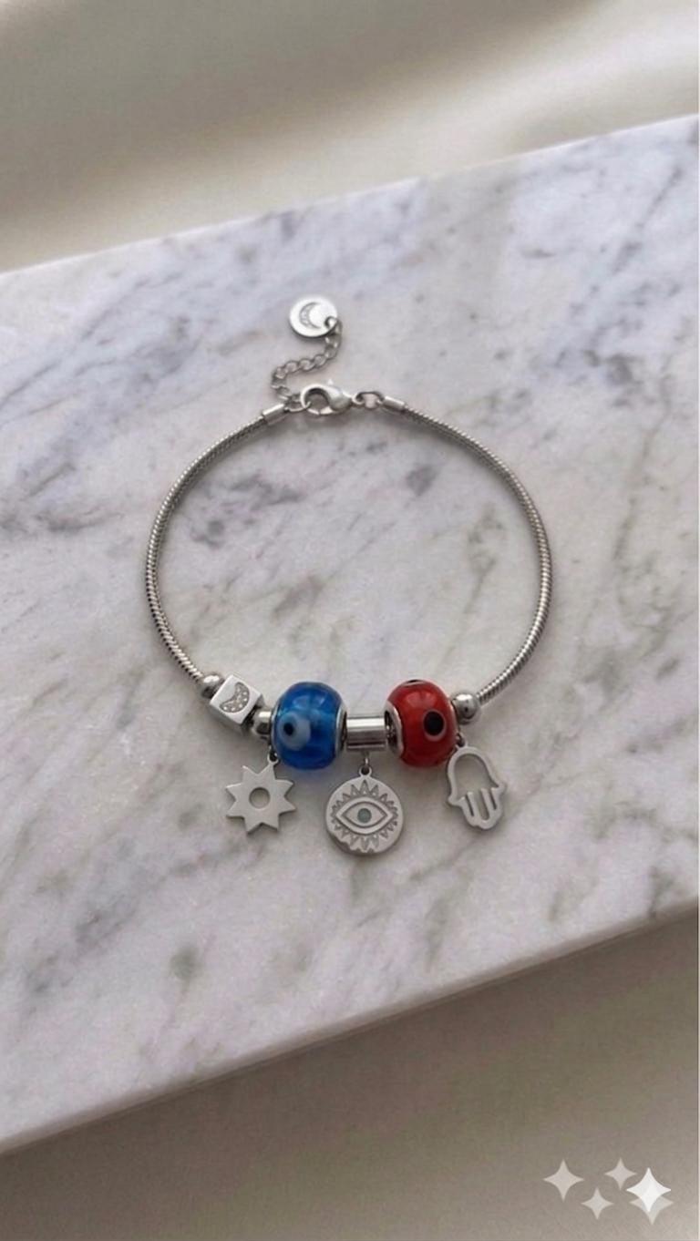 Çelik Pandora Bileklik (Gümüş) Blk 2502