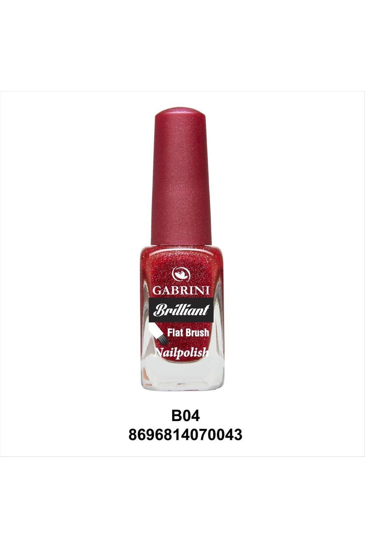 Gabrini Brilliant Flat Brush Oje (Simli Oje)