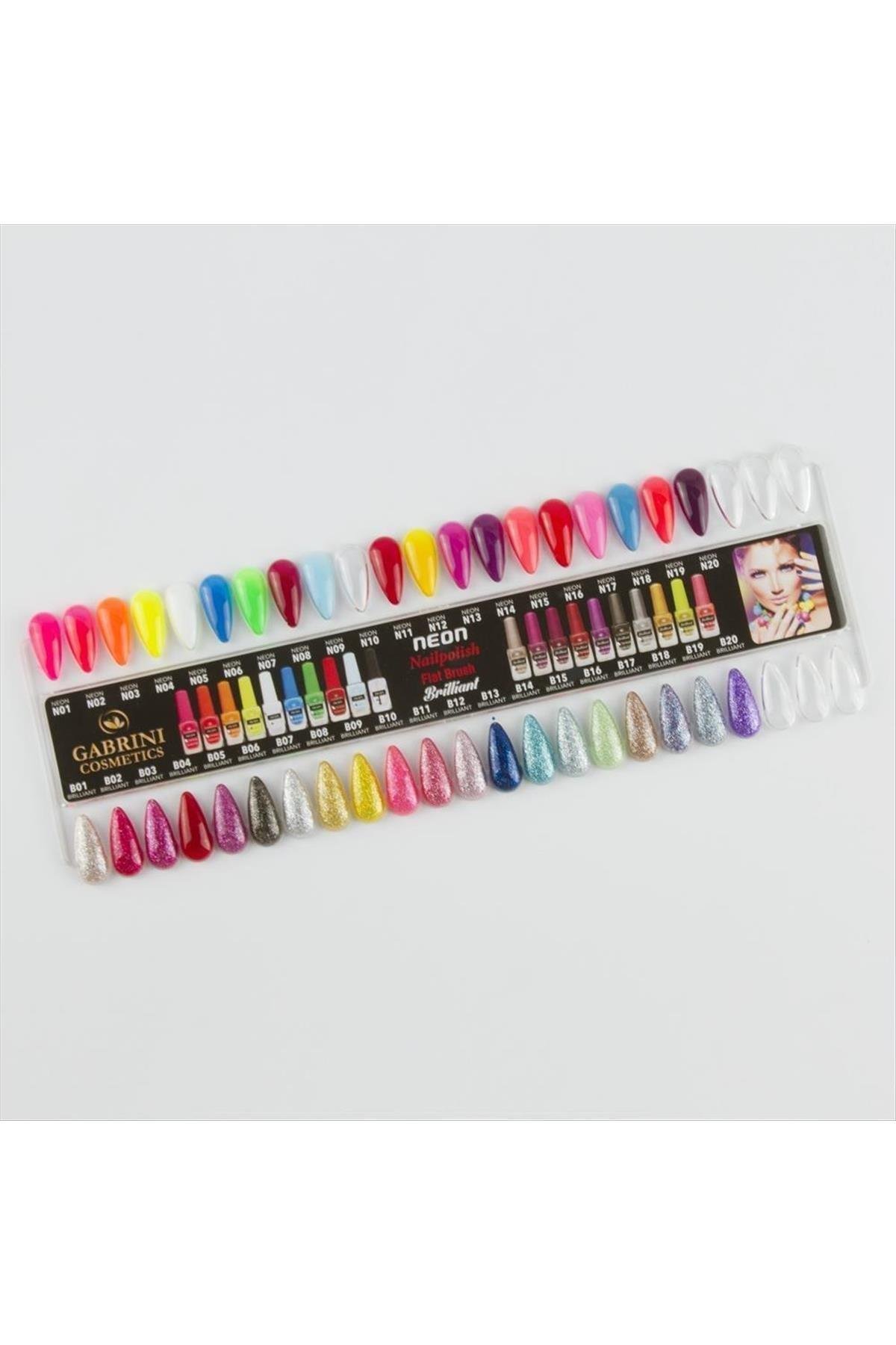 Gabrini Brilliant Flat Brush Oje (Simli Oje)