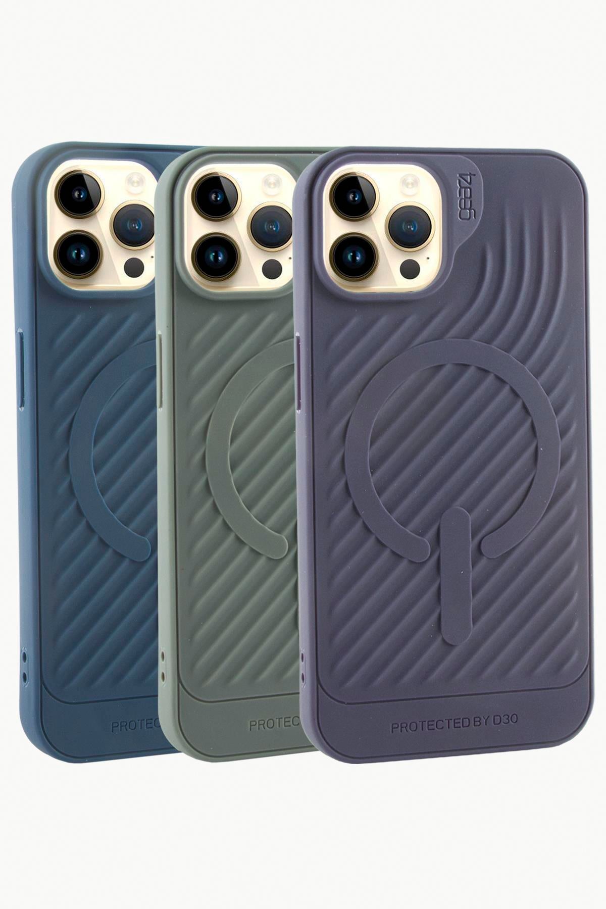 iPhone 14 Pro Lüx Magsaff Gear Silikon Kılıf