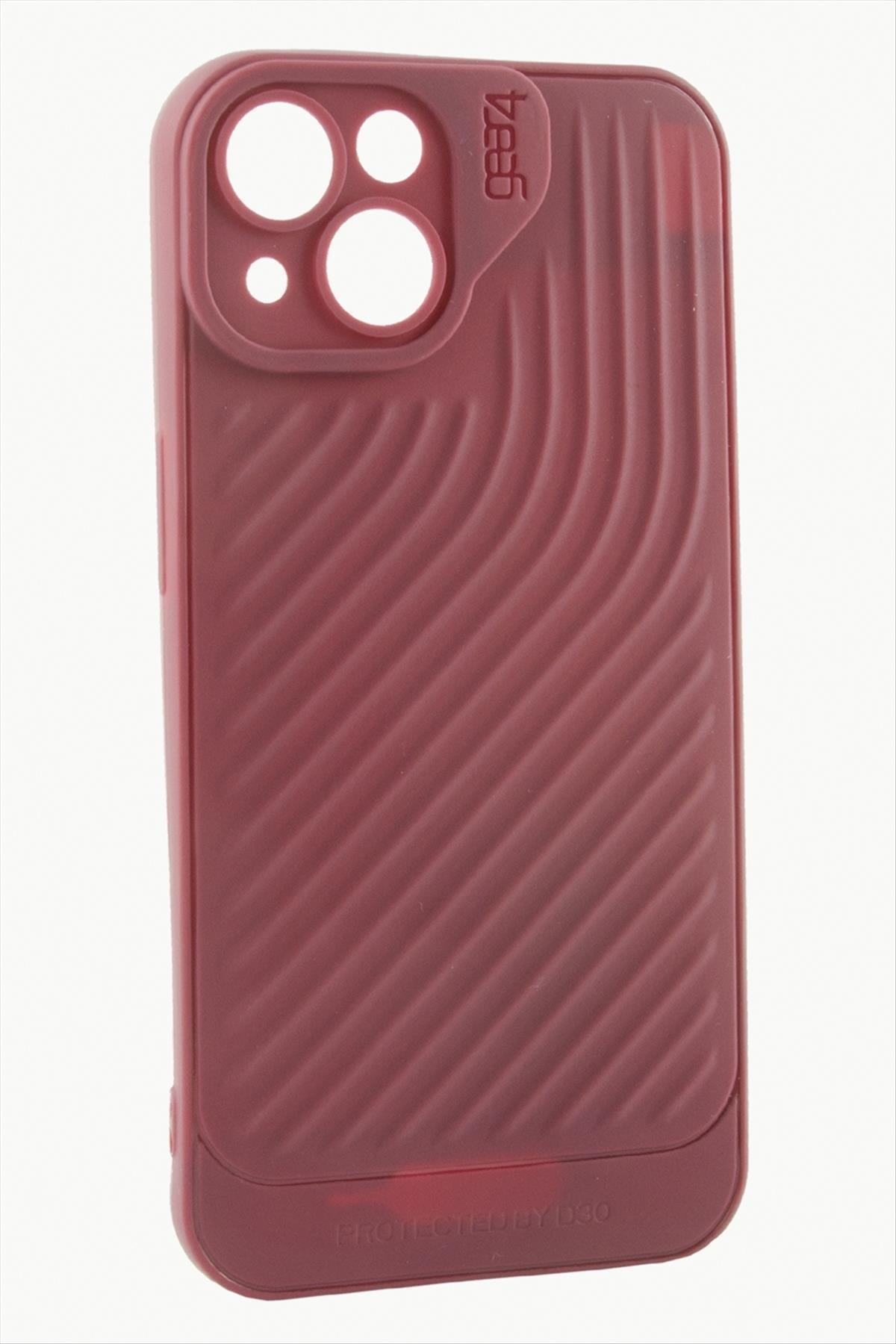 iPhone 15 6.1 Çizgili Lüx Gear Silikon Kılıf