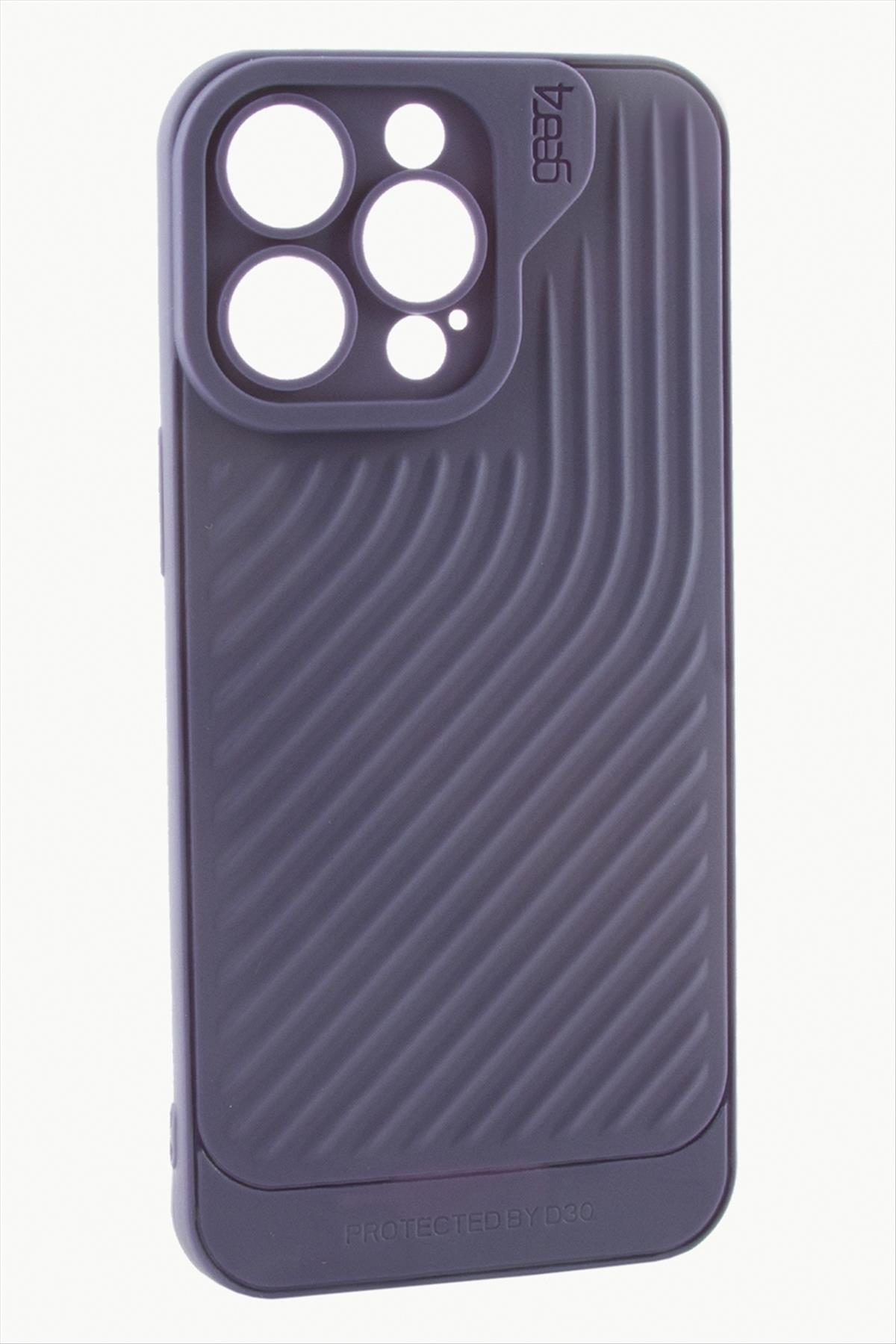 iPhone 15 Pro Max Çizgili Lüx Gear Silikon Kılıf