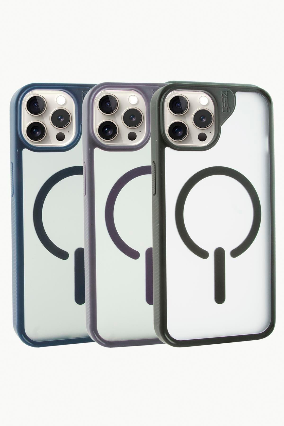 iPhone 16 Pro Max Lüx Magsaff Kapak Kılıf
