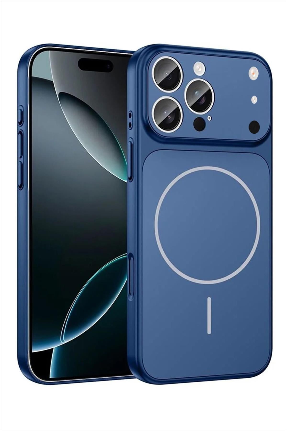 İphone 16 Pro Max Uyumlu 17 Pro Max Görünümlü Magsaff Kapak Kılıf