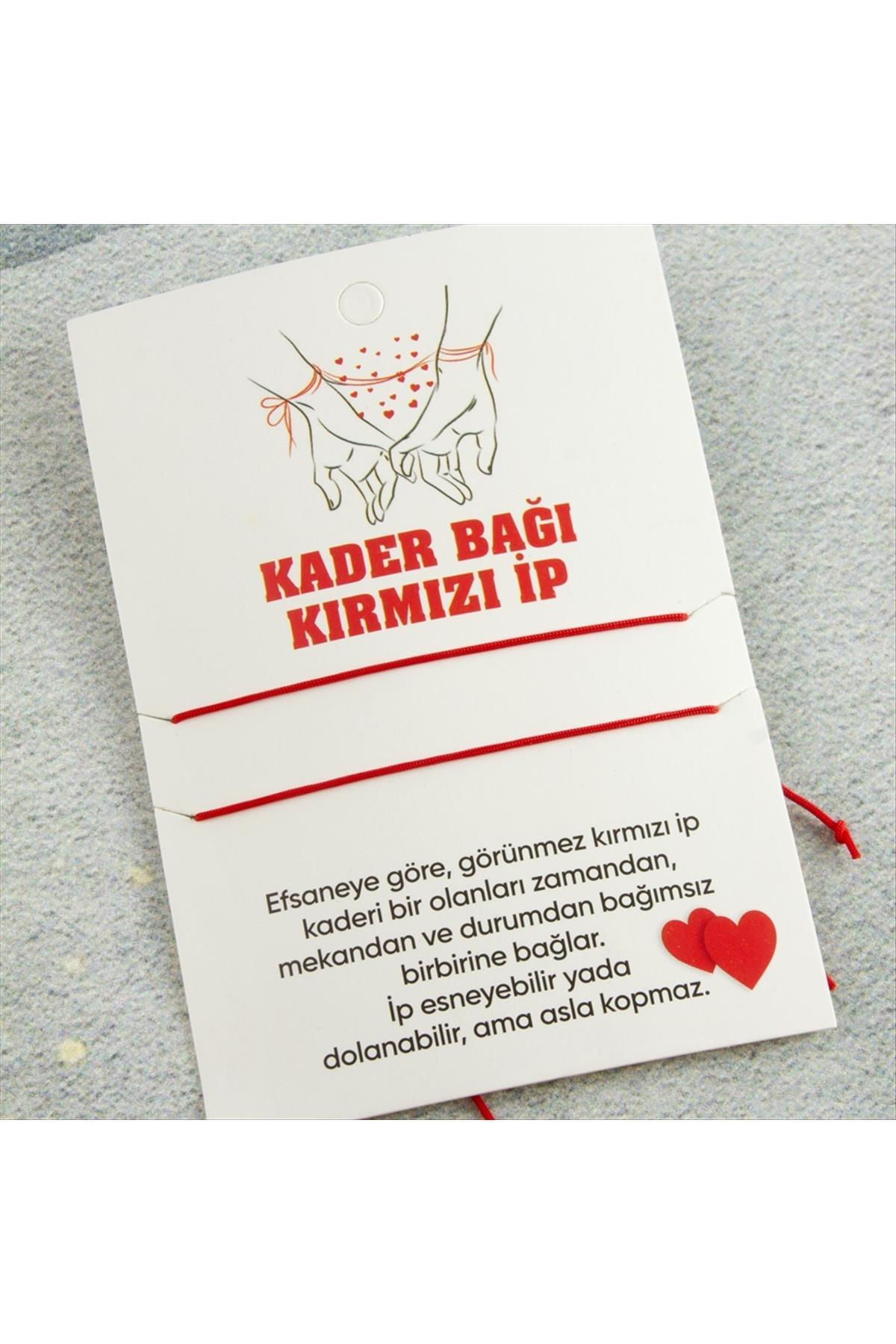 Kader Bağı Kırmızı İp Bileklik