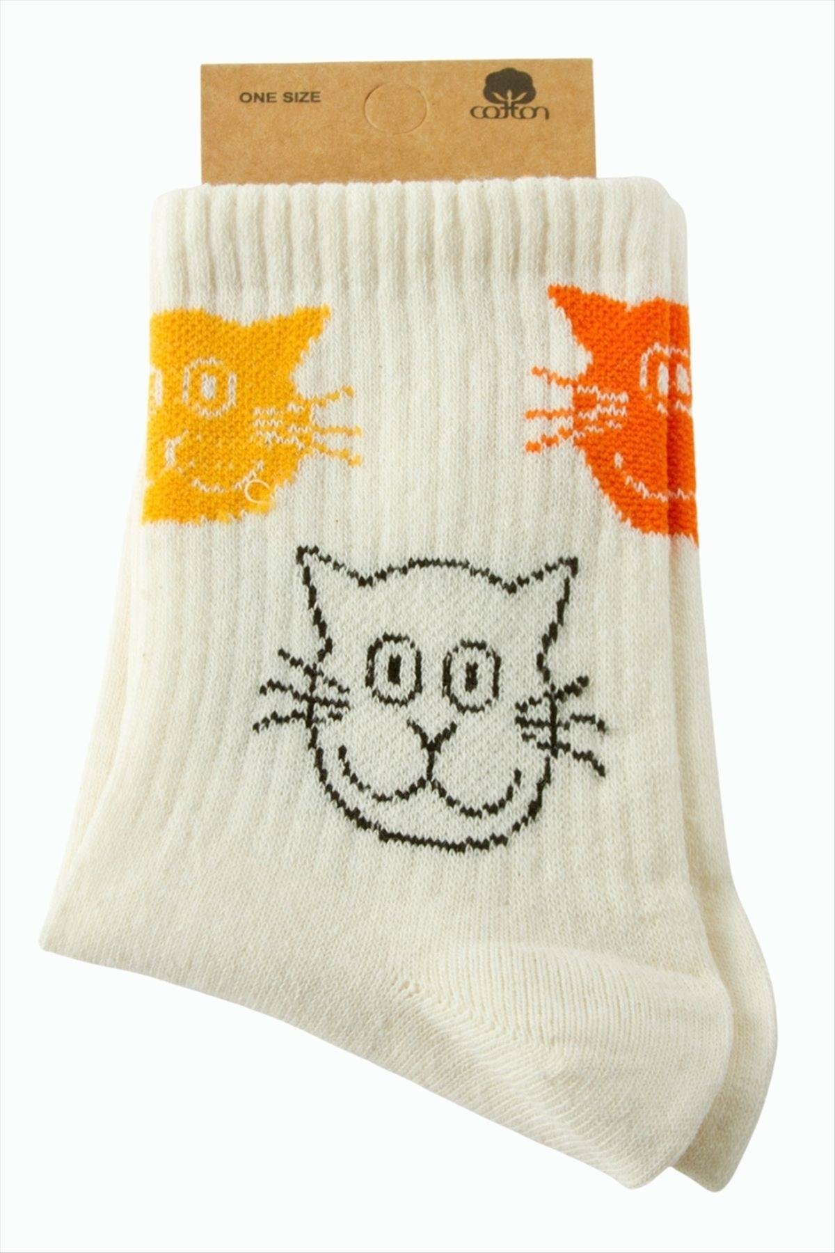 Kedi Kolej Çorap 8*28