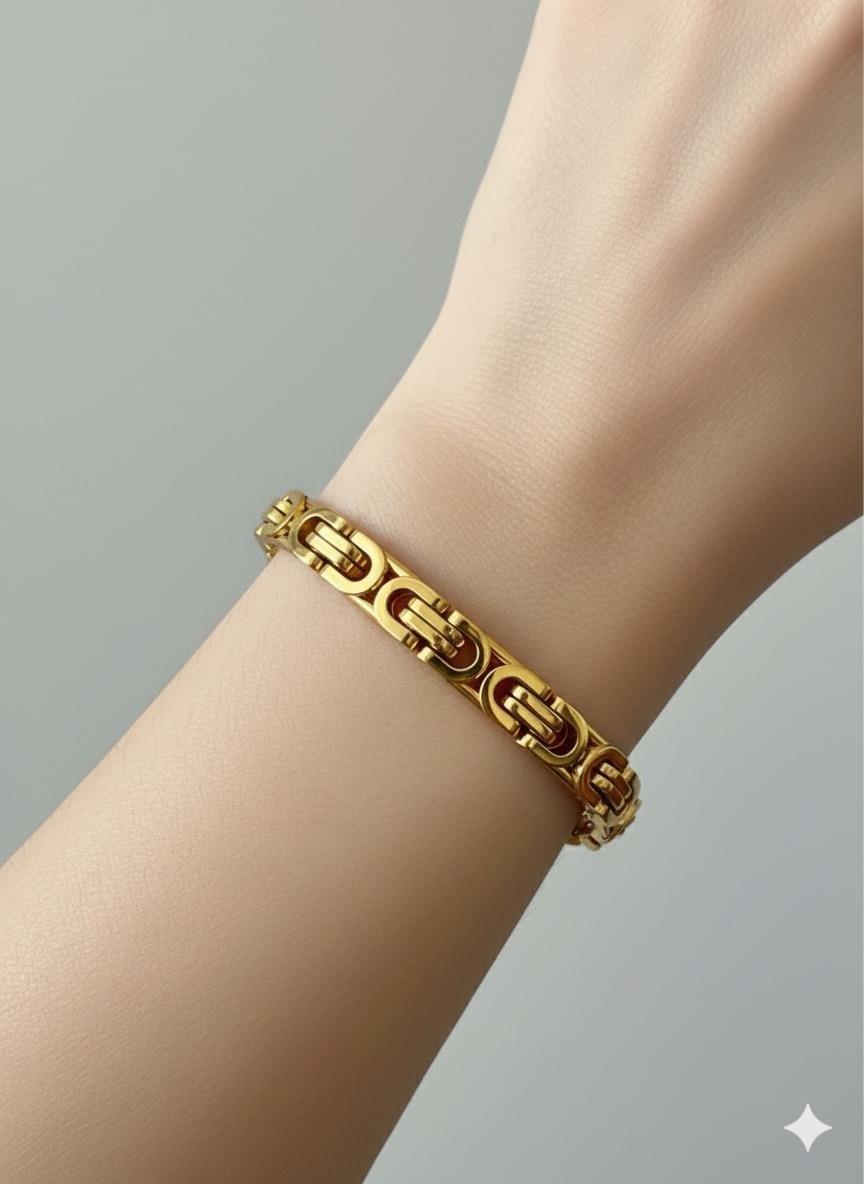 Kral Çelik Bileklik (Gold) Blk 273