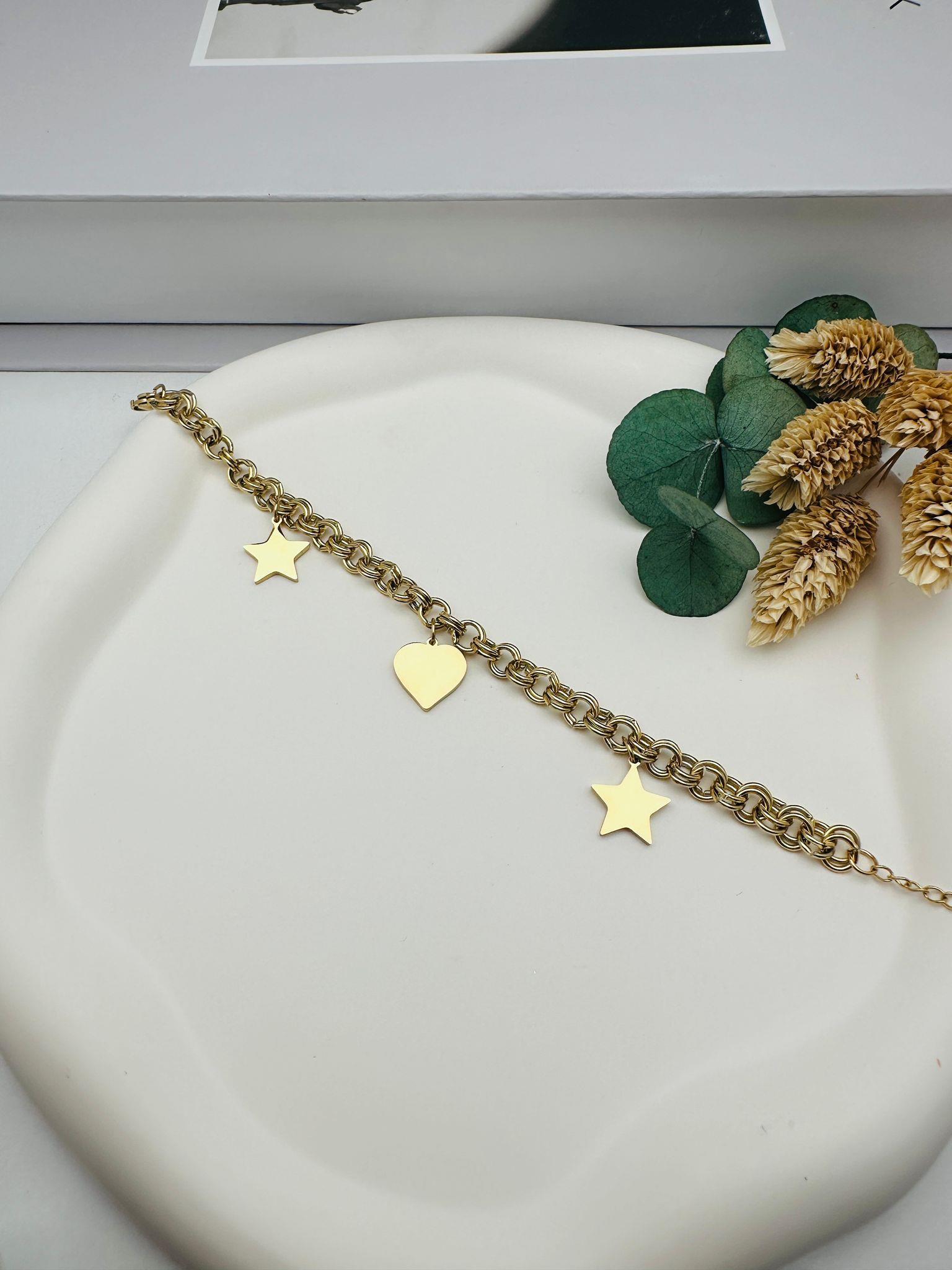 Kuyumcu Model Çelik Bileklik (Gold) Blk 250