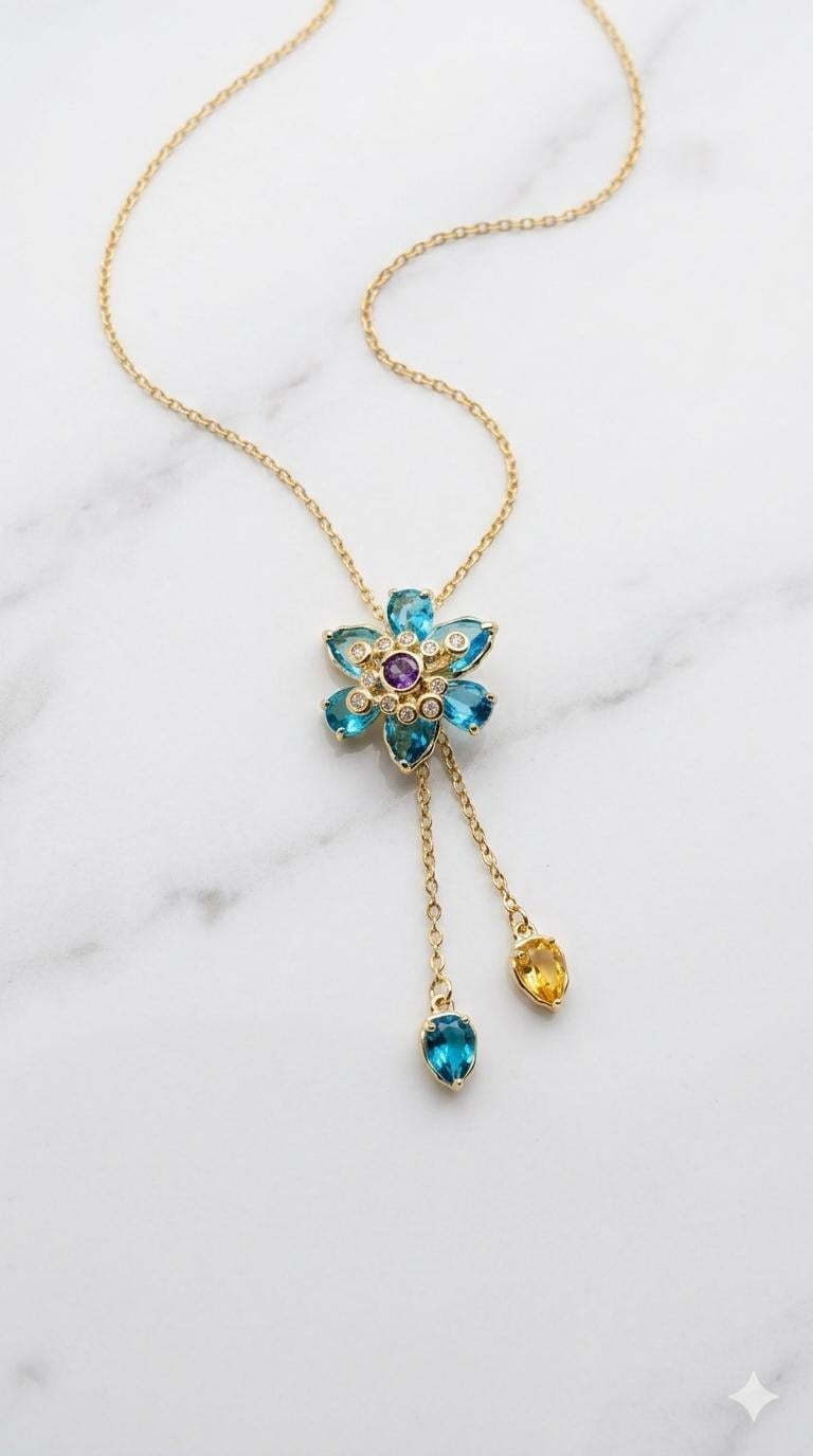 Lotus Çelik Kolye 45cm (Gold) 010784
