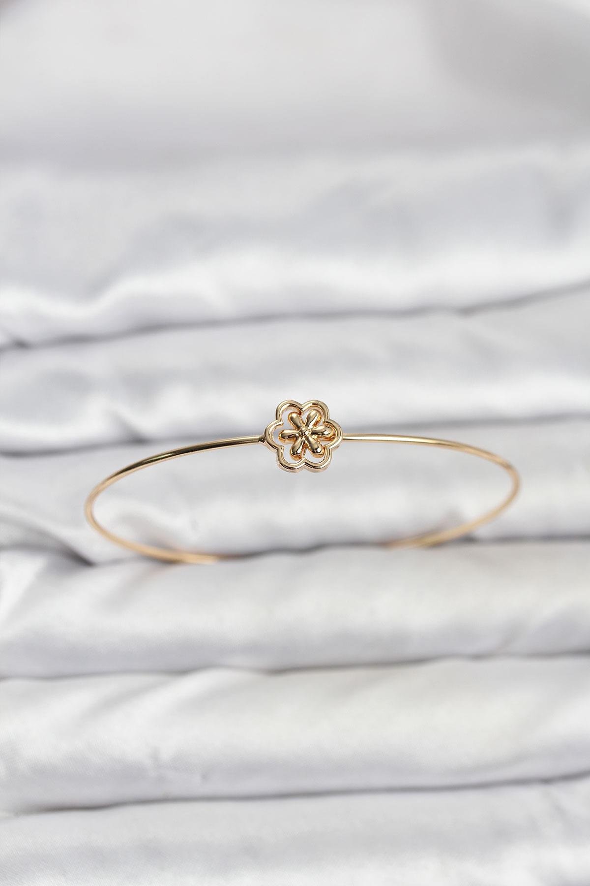 Lotus Model Gold Renk Bileklik