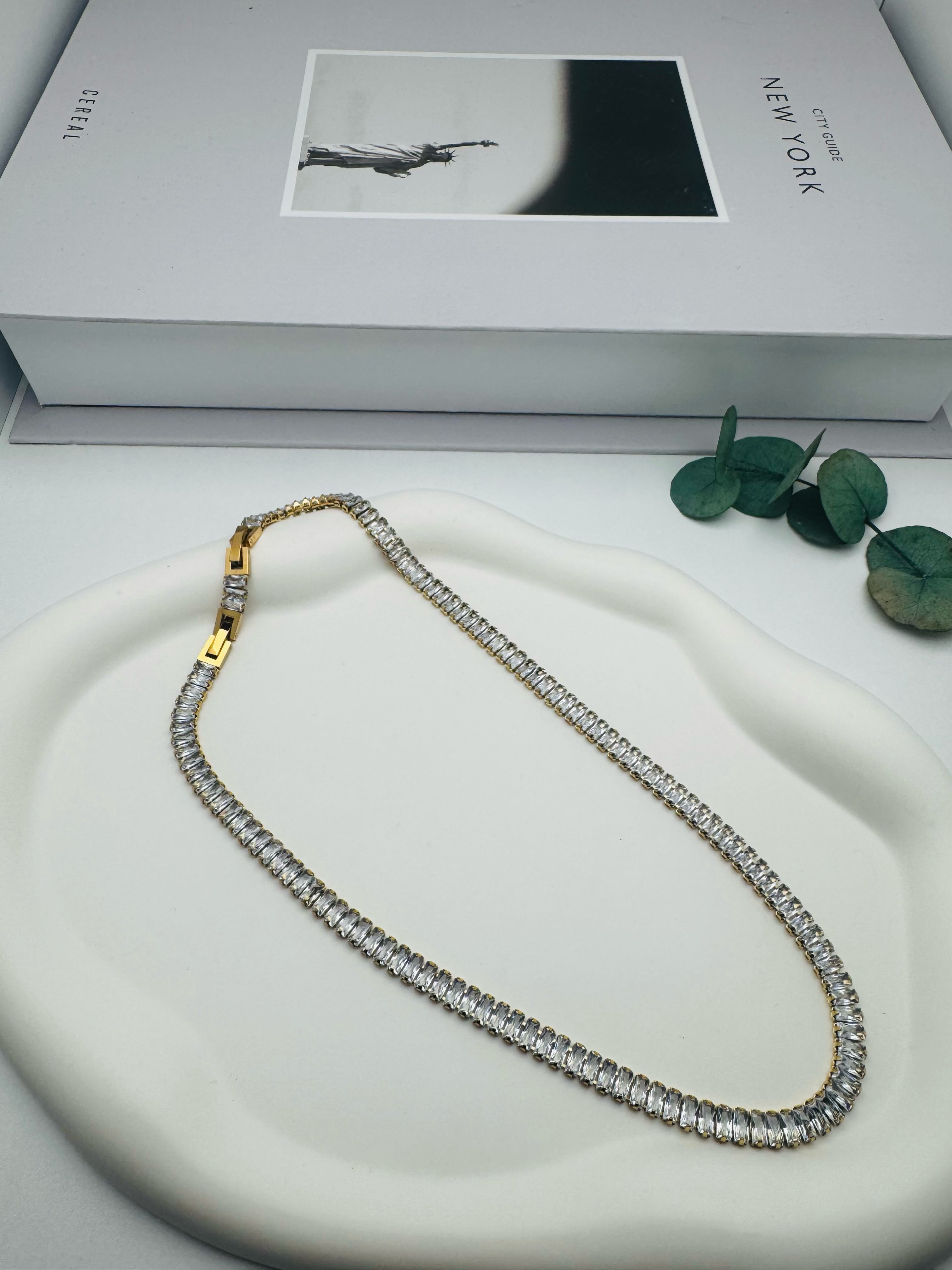 Su Yolu  Çelik Kolye (Gold)  0106164