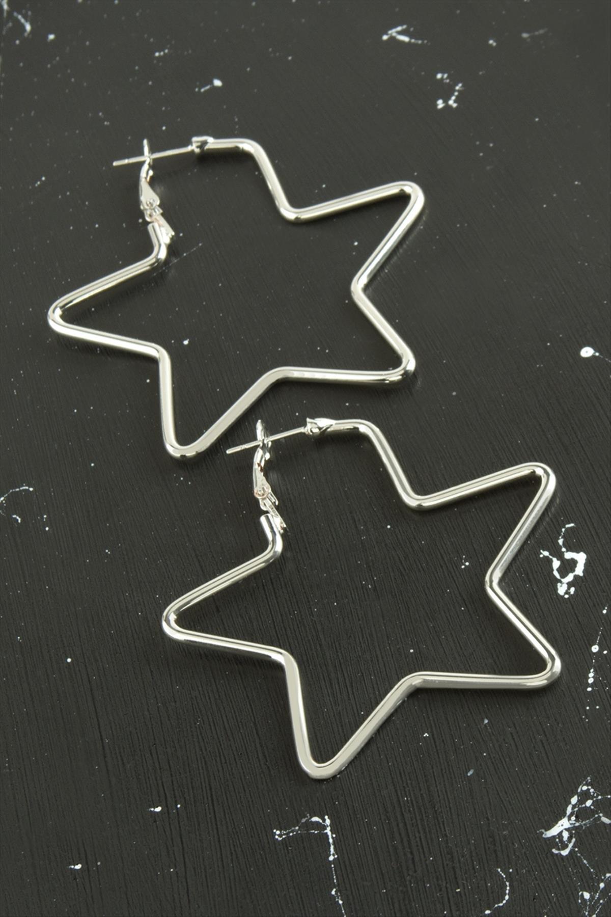 Yıldız Trend Küpe 5,5 cm