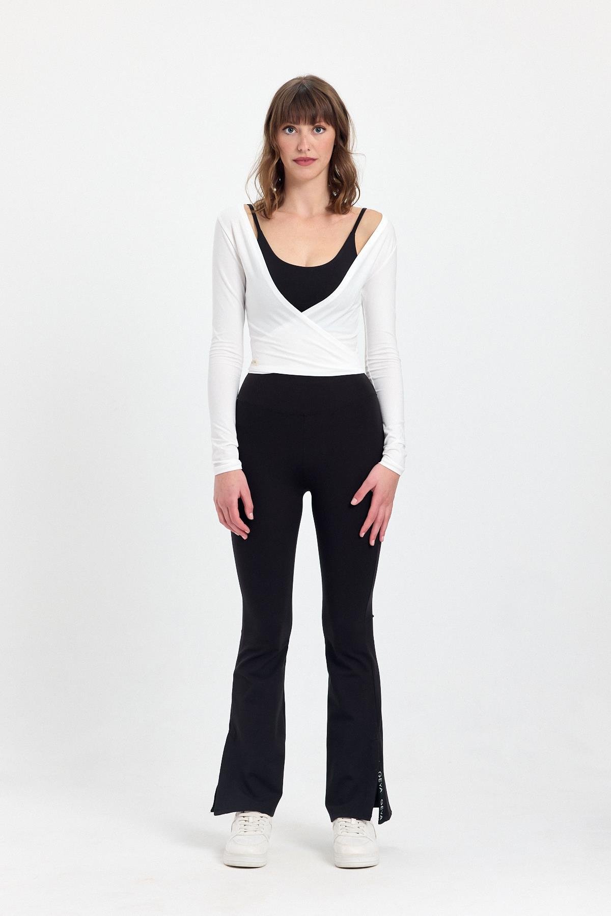Siyah Flare Pantolon