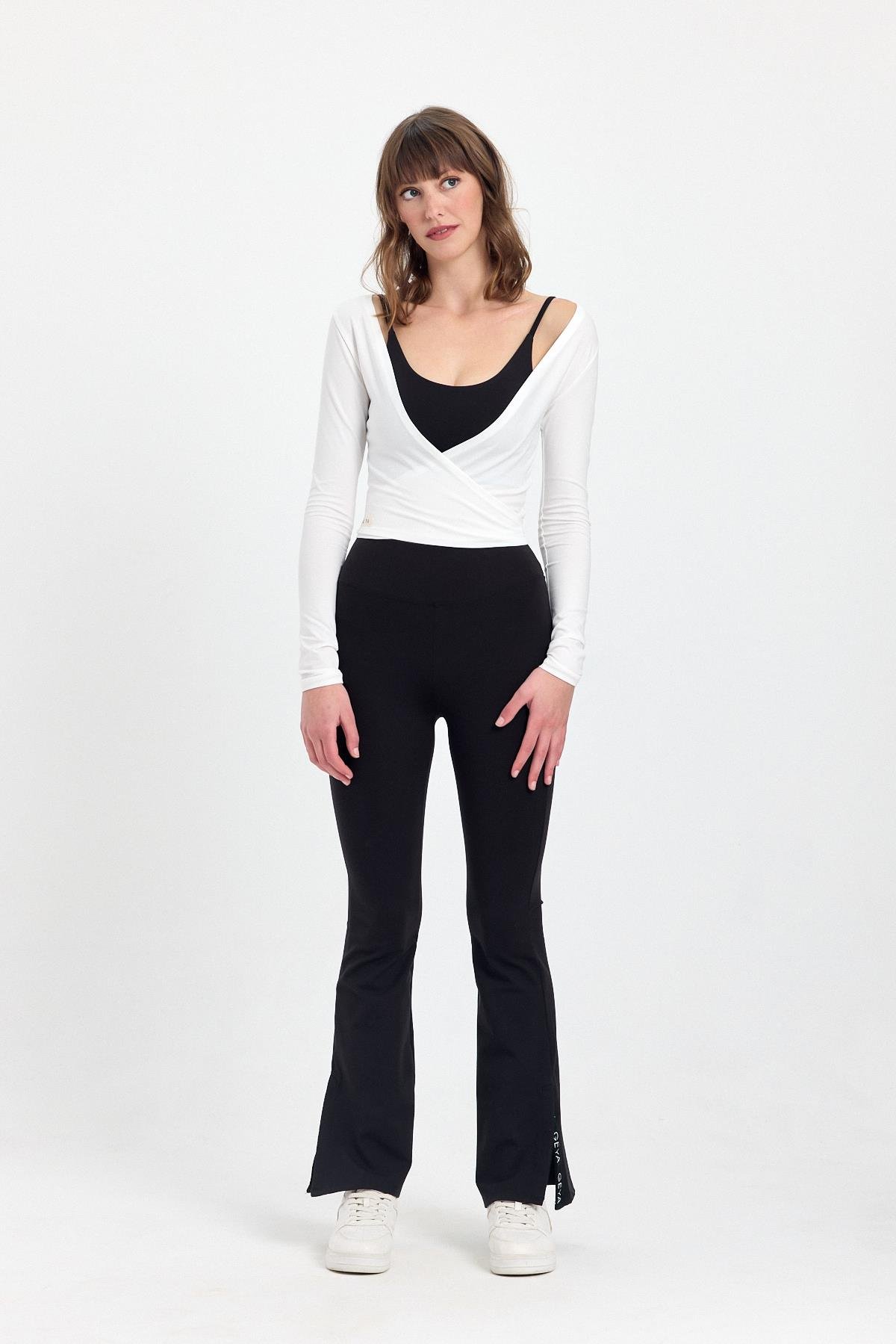 Siyah Flare Pantolon