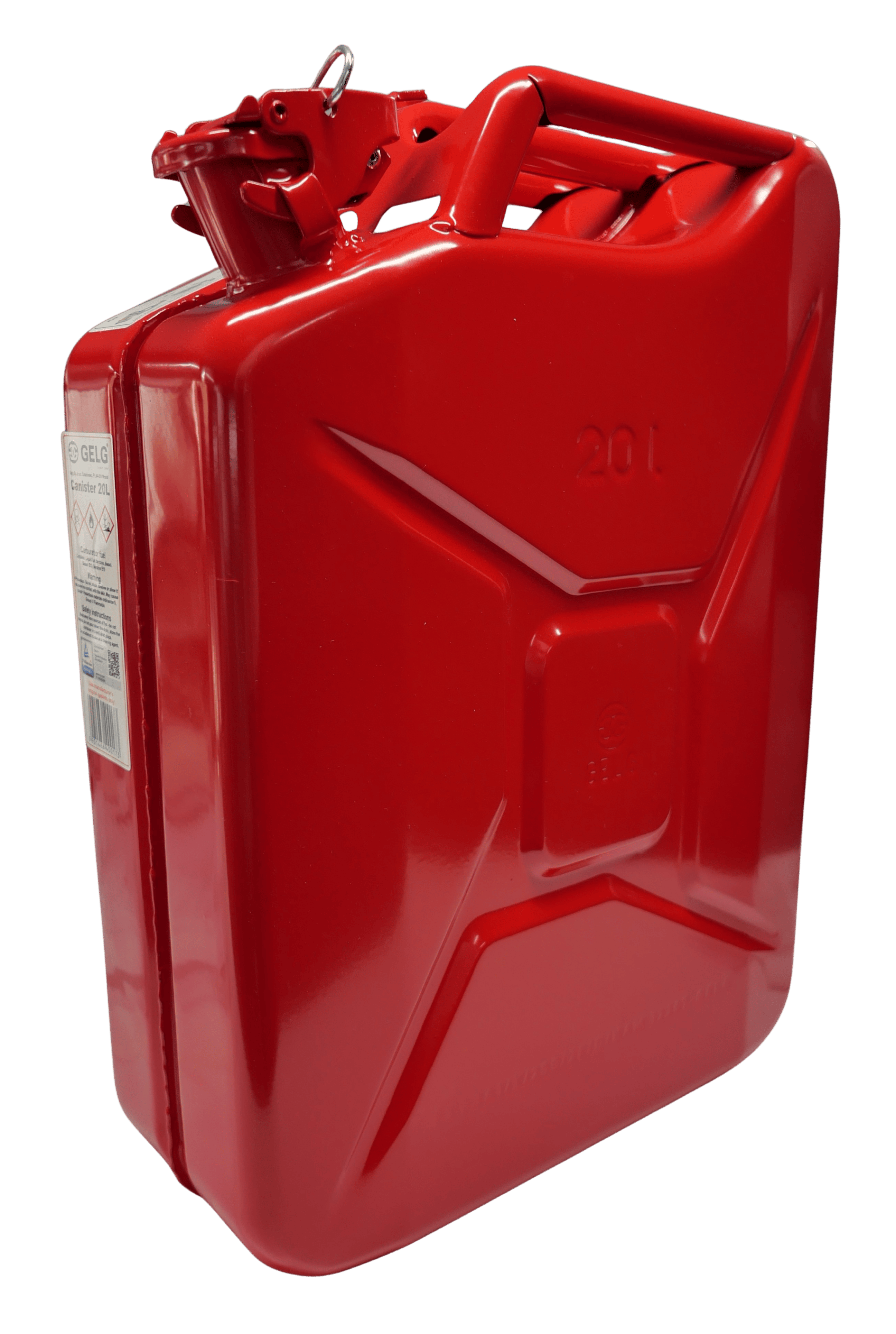 Gelg 20 Litre Metal Benzin Bidonu - Kırmızı