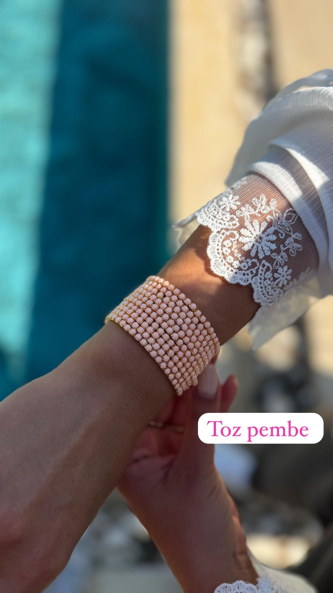 10'LU MAVİ LASTİK BİLEKLİK 