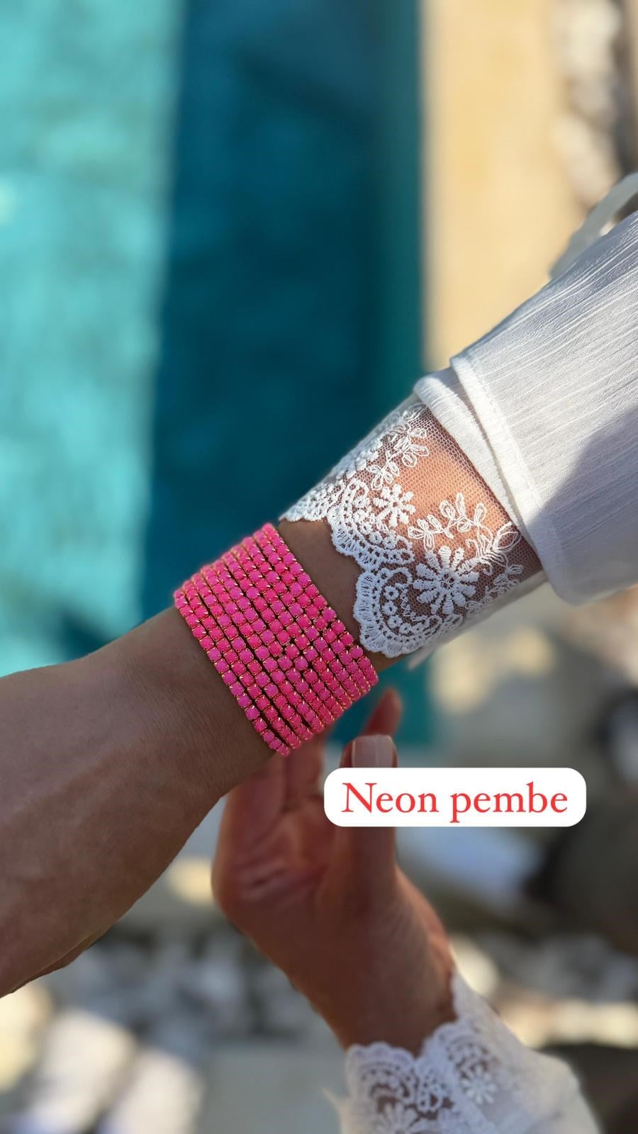 10'LU MAVİ LASTİK BİLEKLİK 