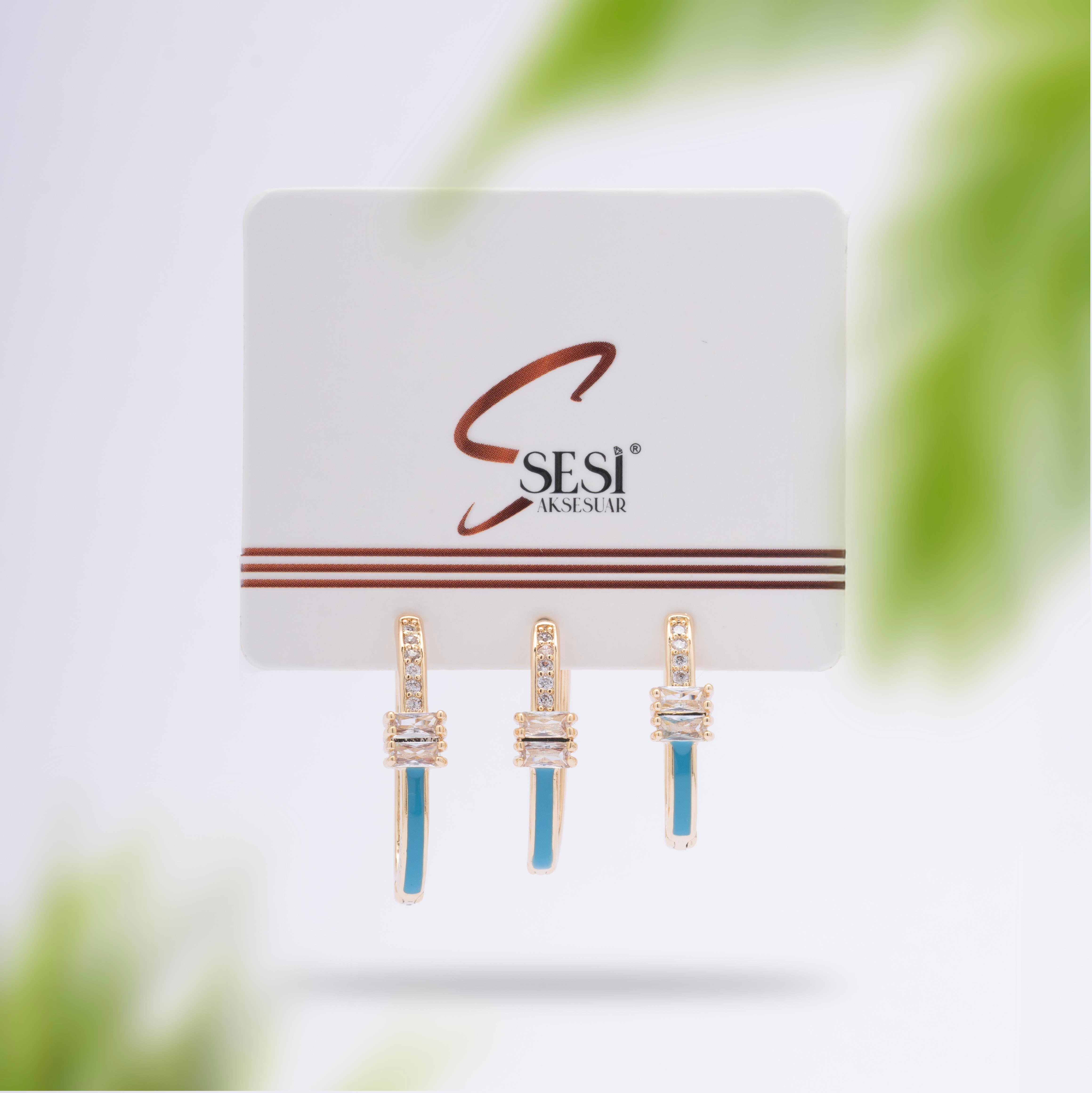 3'LÜ ÇELİK KÜPE 