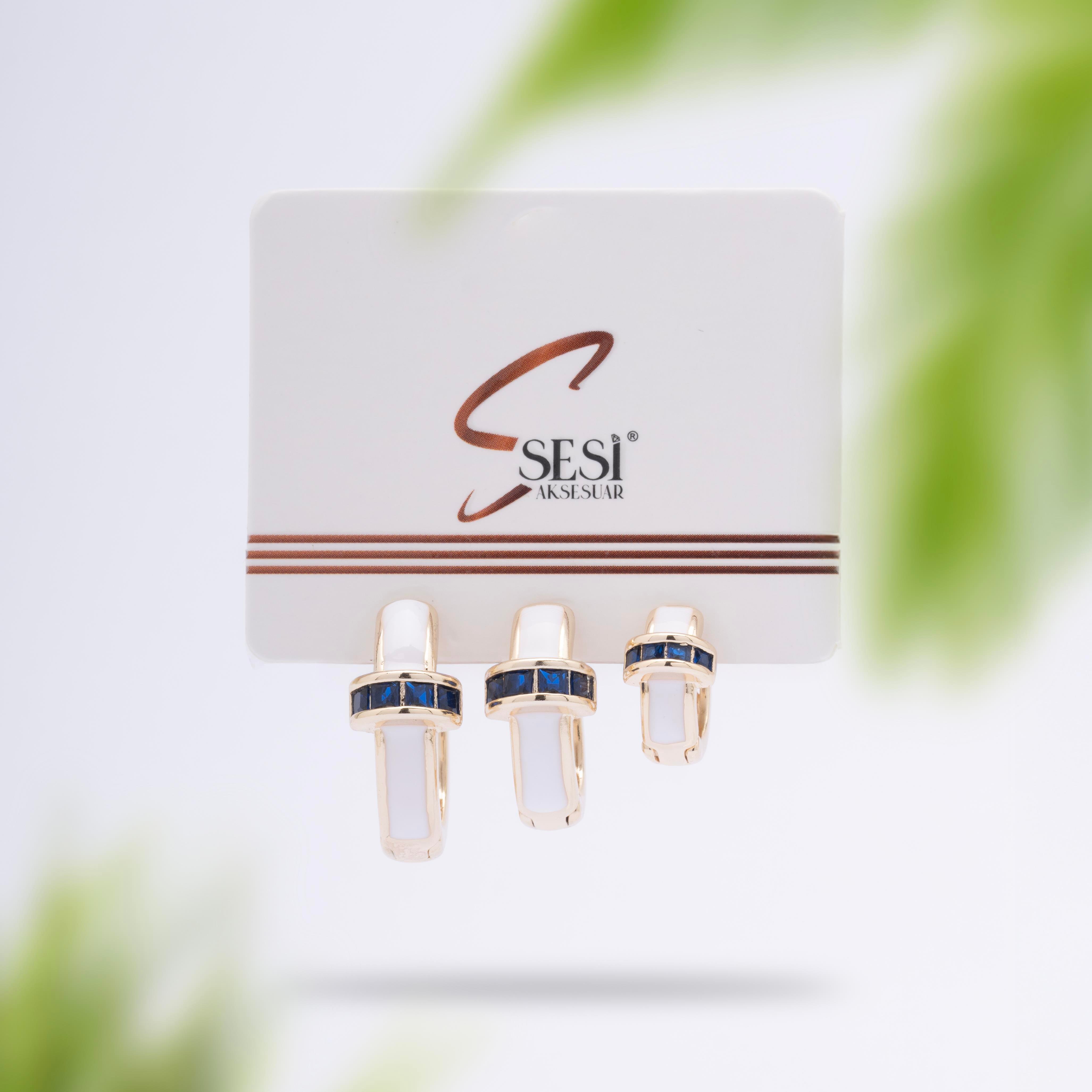 3'LÜ ÇELİK KÜPE 14K