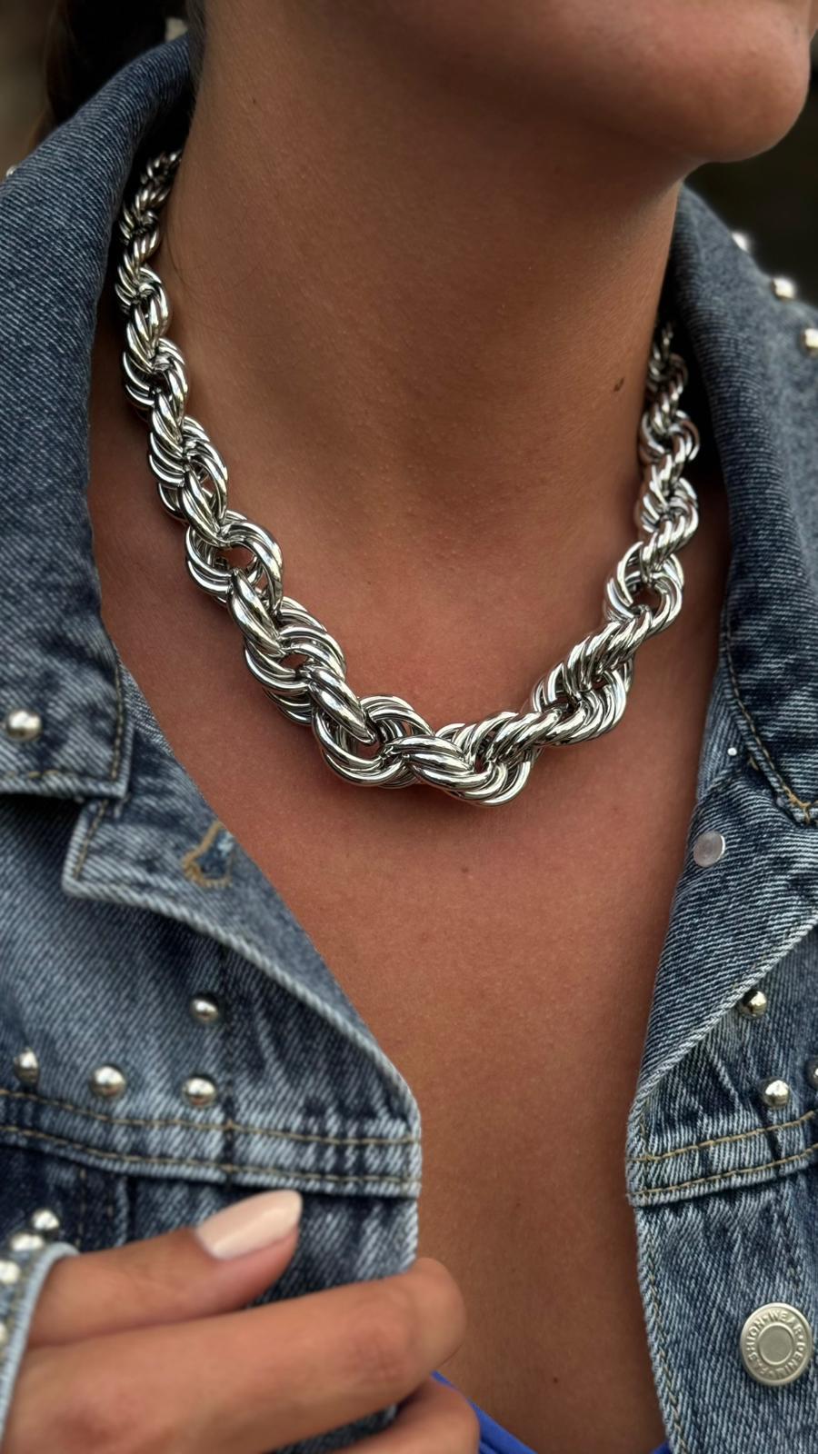ÇELİK KOLYE SILVER