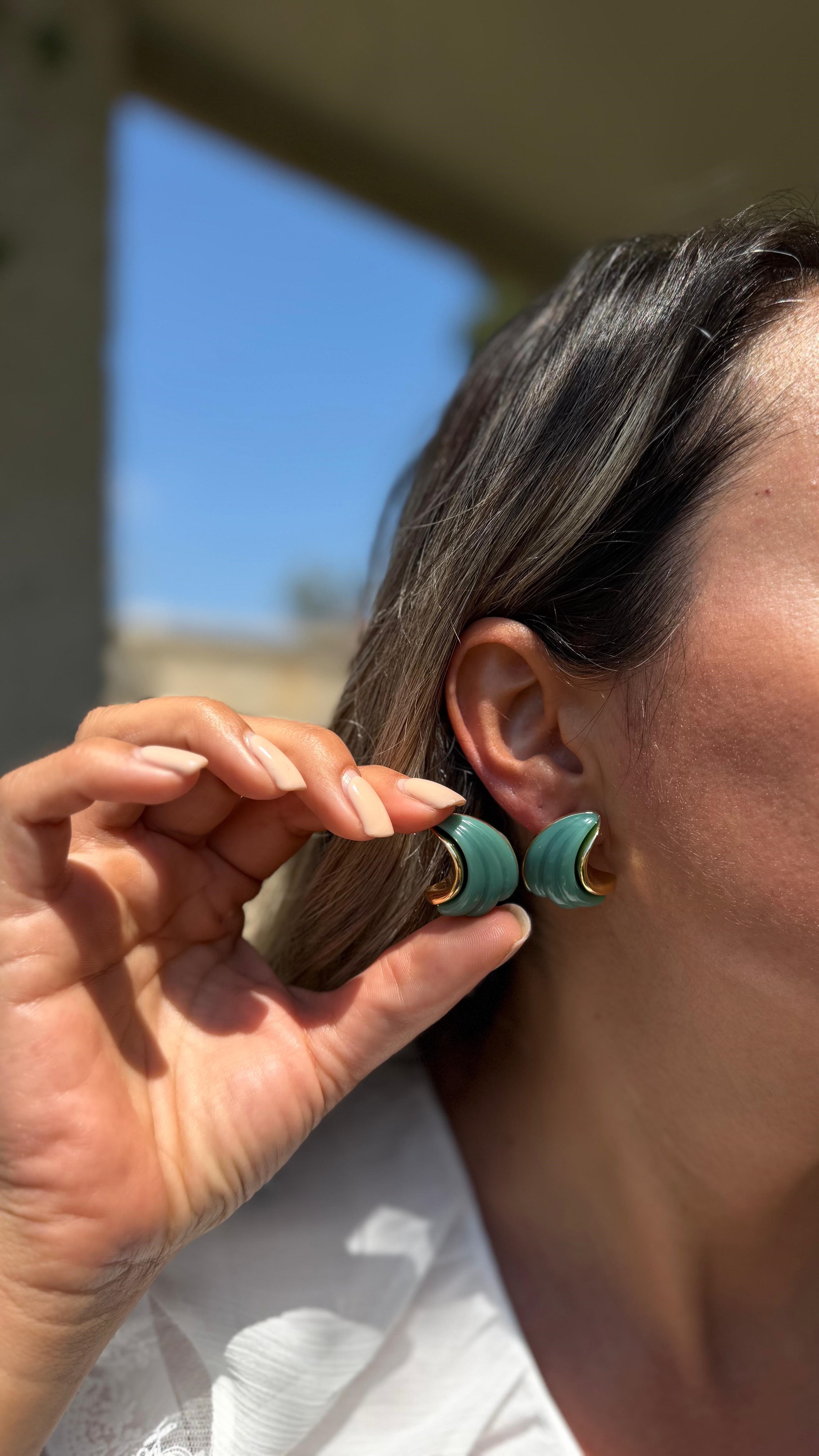 MAVİ ÇELİK KÜPE K-90412