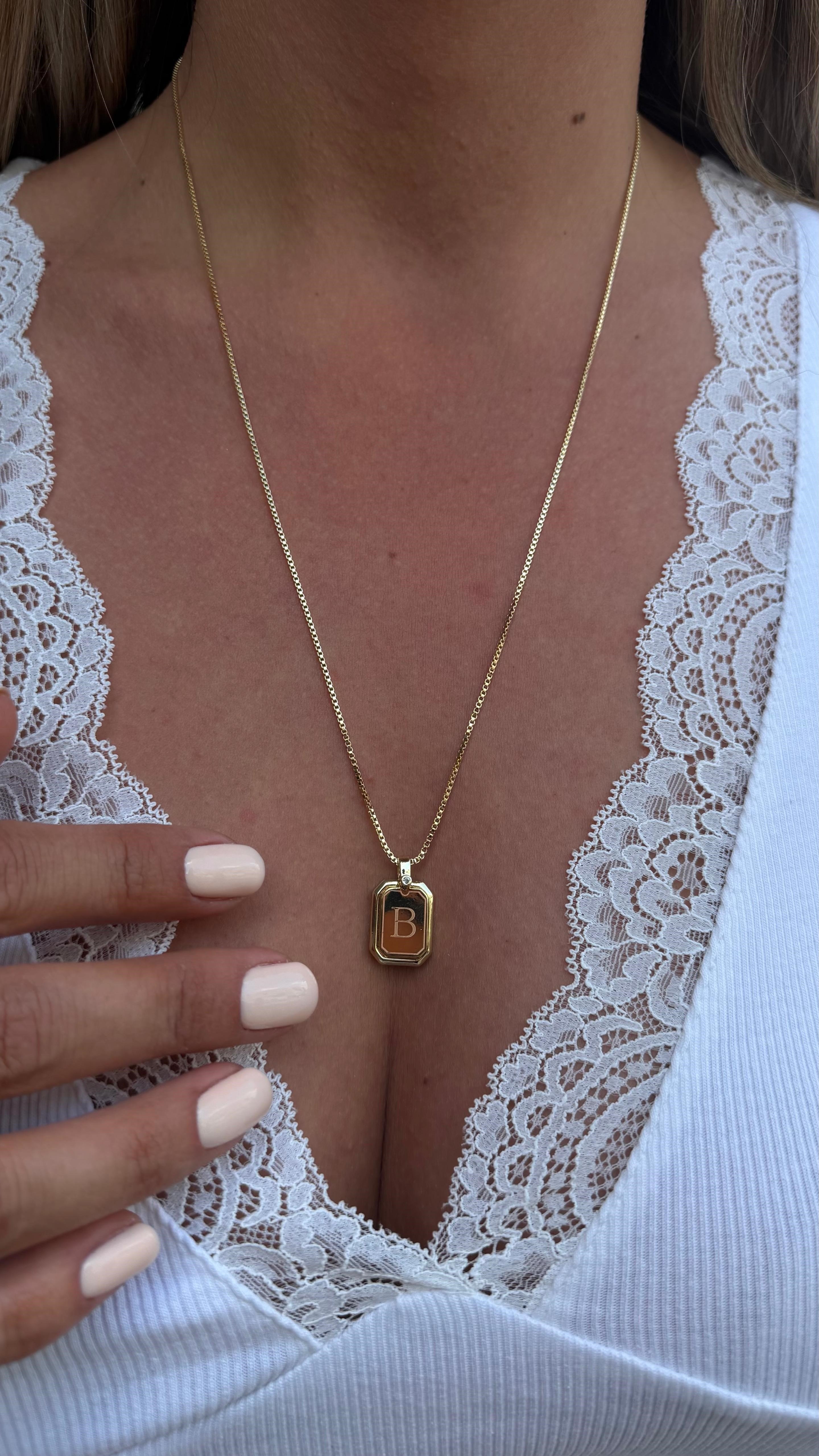 PLAKALI HARF KOLYE (A) 60 CM K-3313