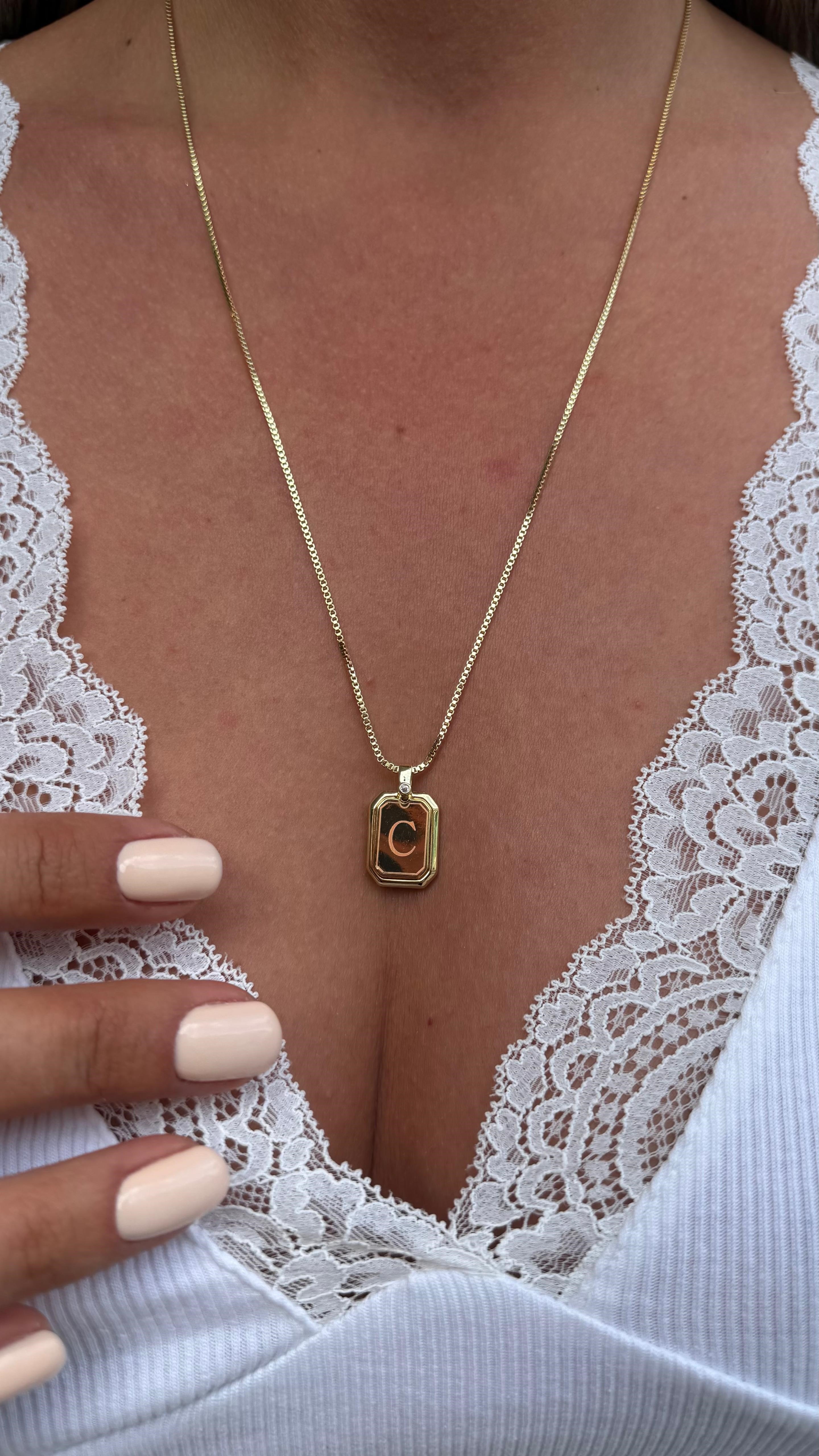 PLAKALI HARF KOLYE (A) 60 CM K-3313