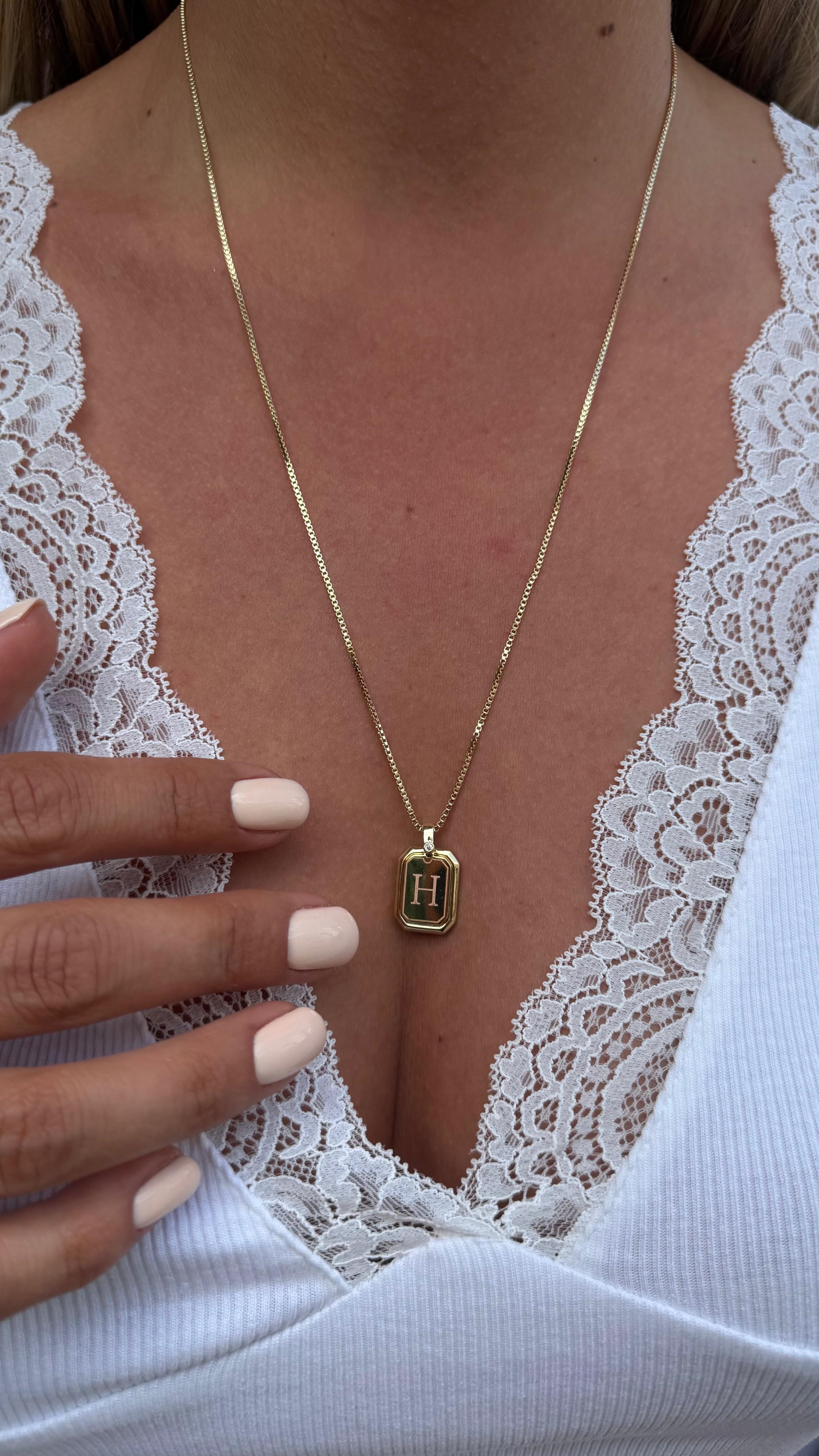 PLAKALI HARF KOLYE (A) 60 CM K-3313