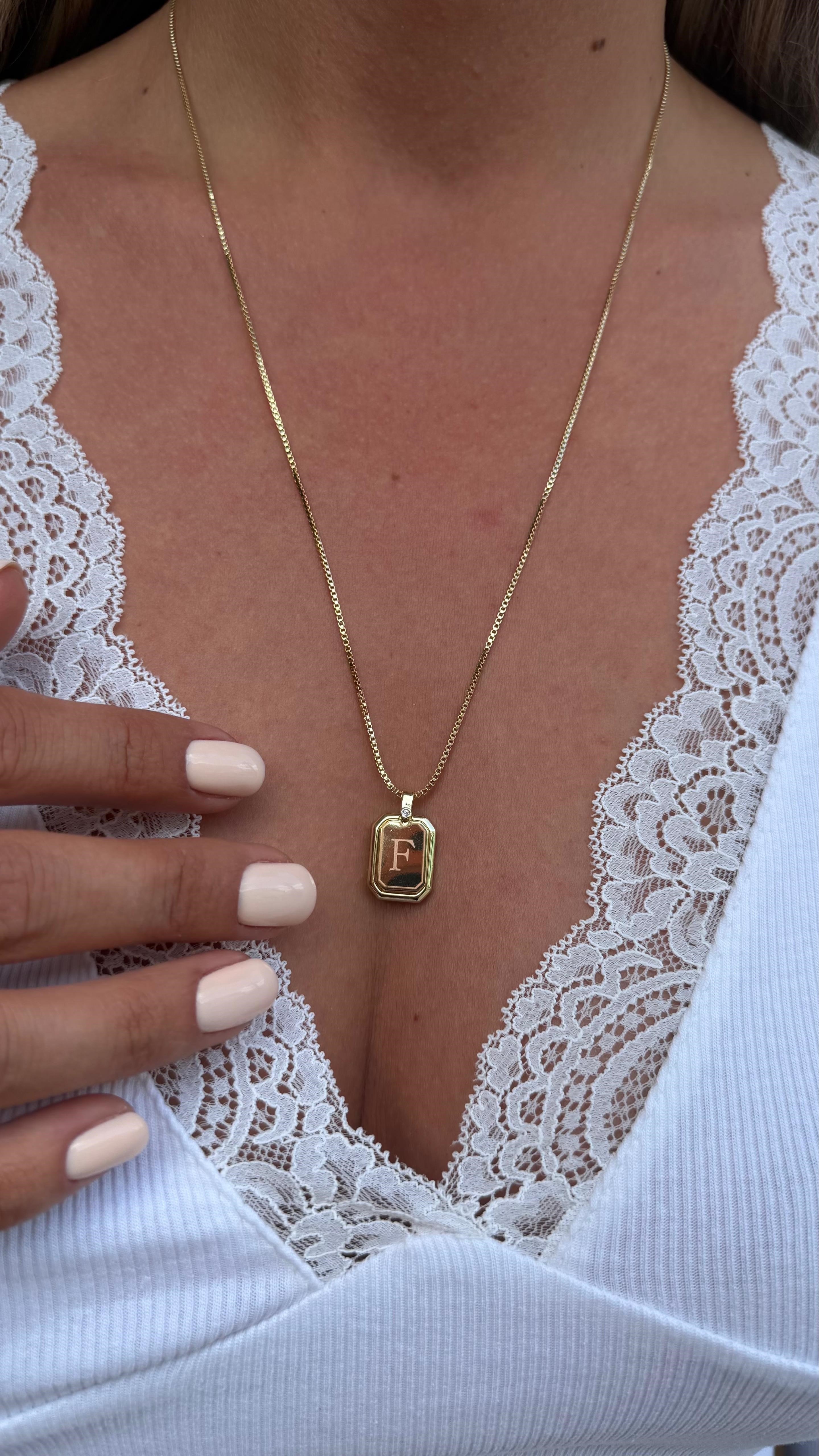 PLAKALI HARF KOLYE (A) 60 CM K-3313