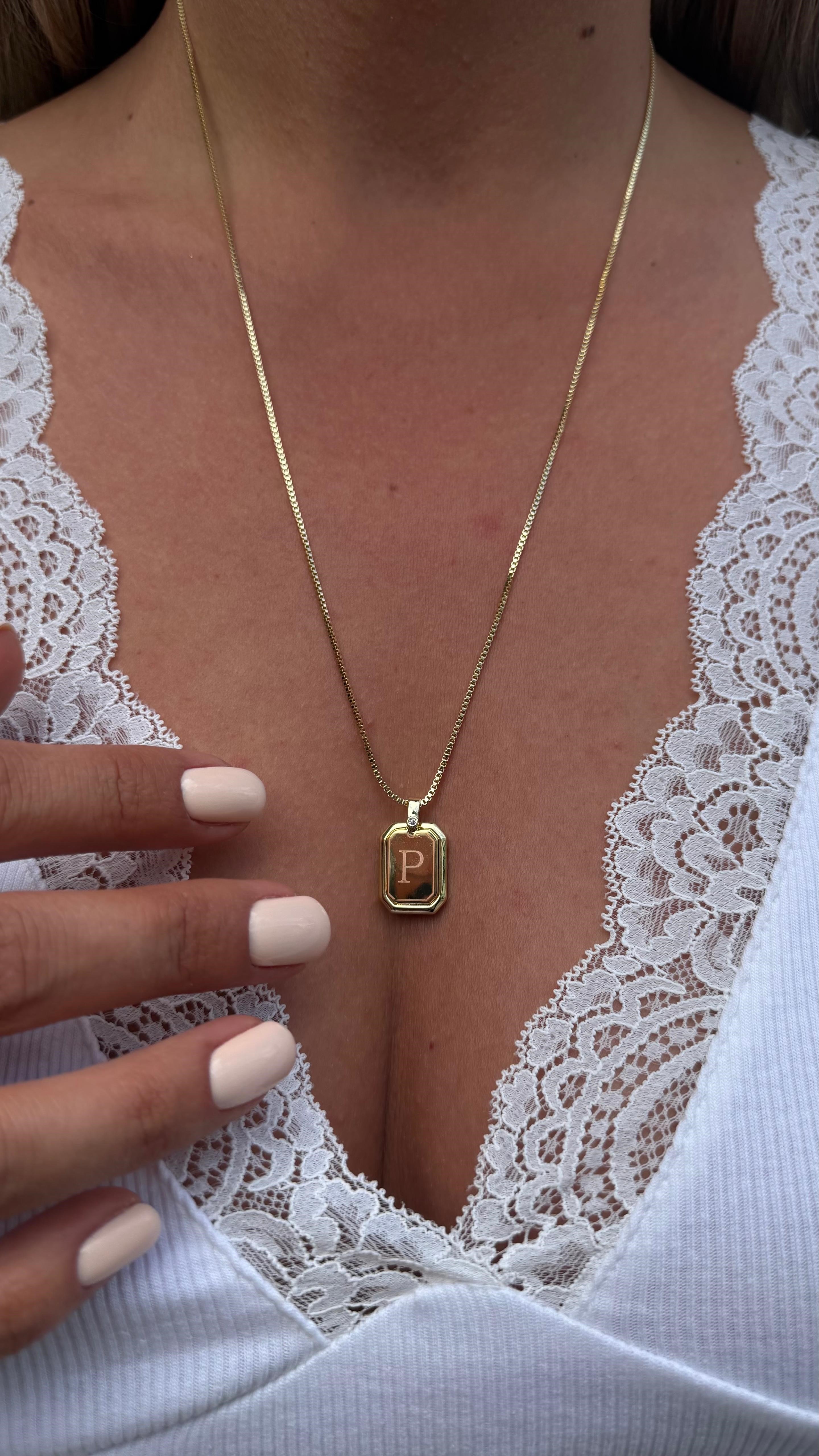 PLAKALI HARF KOLYE (A) 60 CM K-3313