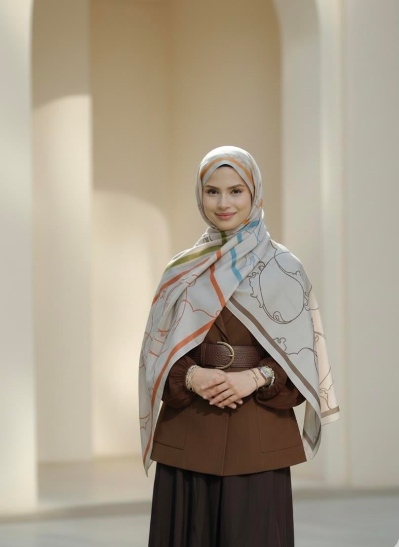 Serora Atelier - Dendanlı Pamuk & İpek Şal