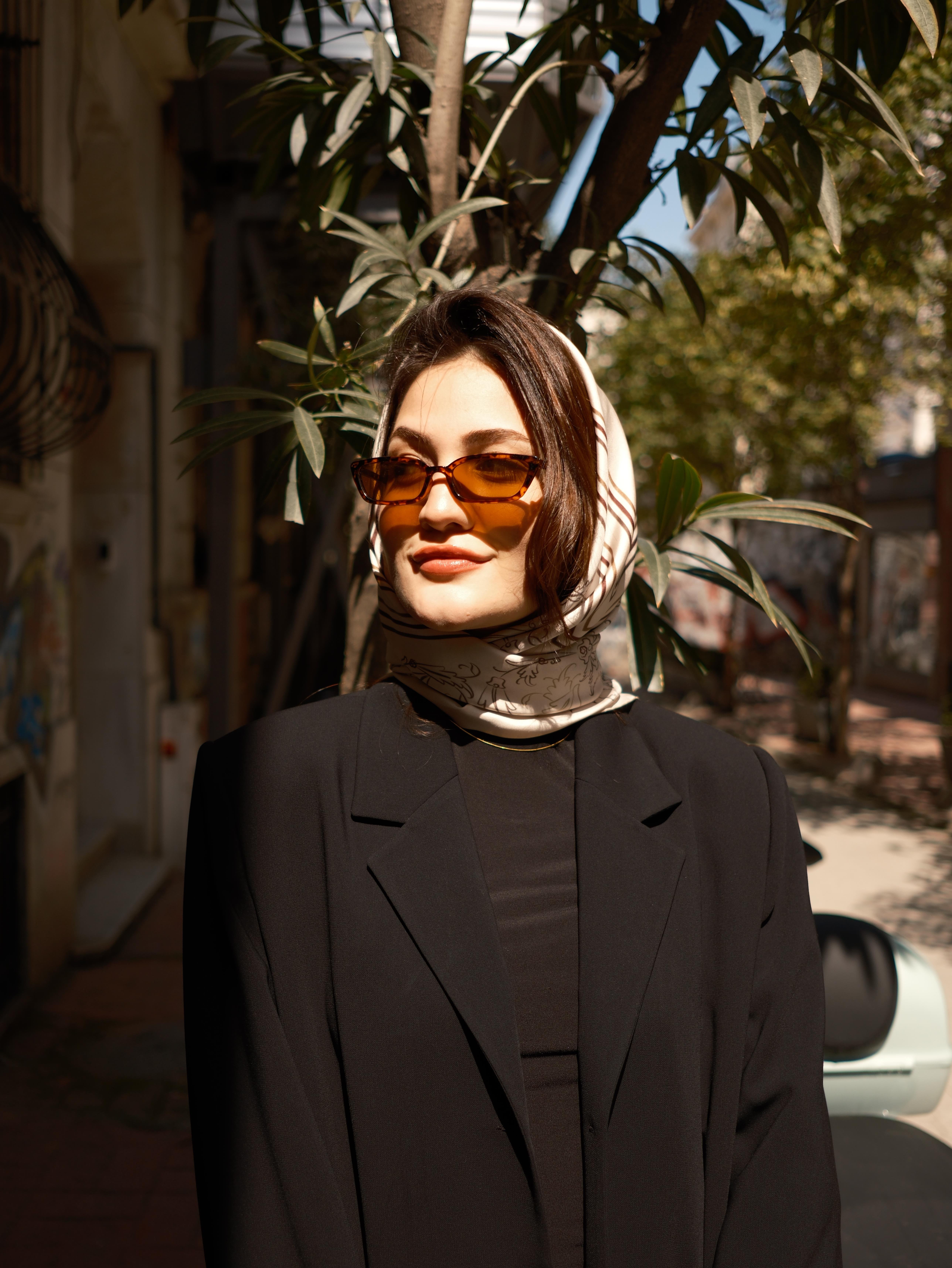 Serora Atelier - Halkar İpek Eşarp- Bej Rengi