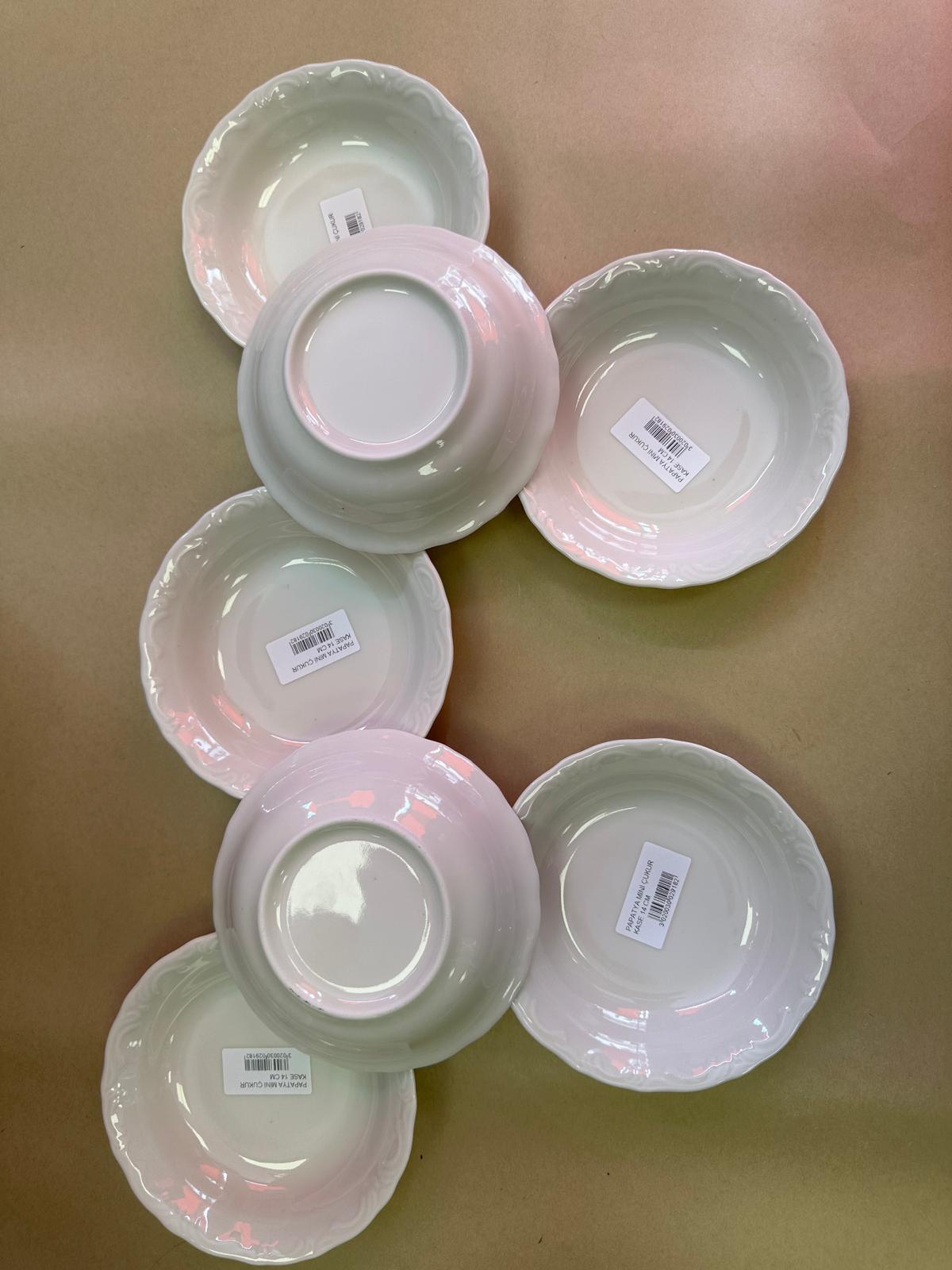 PAPATYA MİNİ ÇUKUR KASE 14 CM