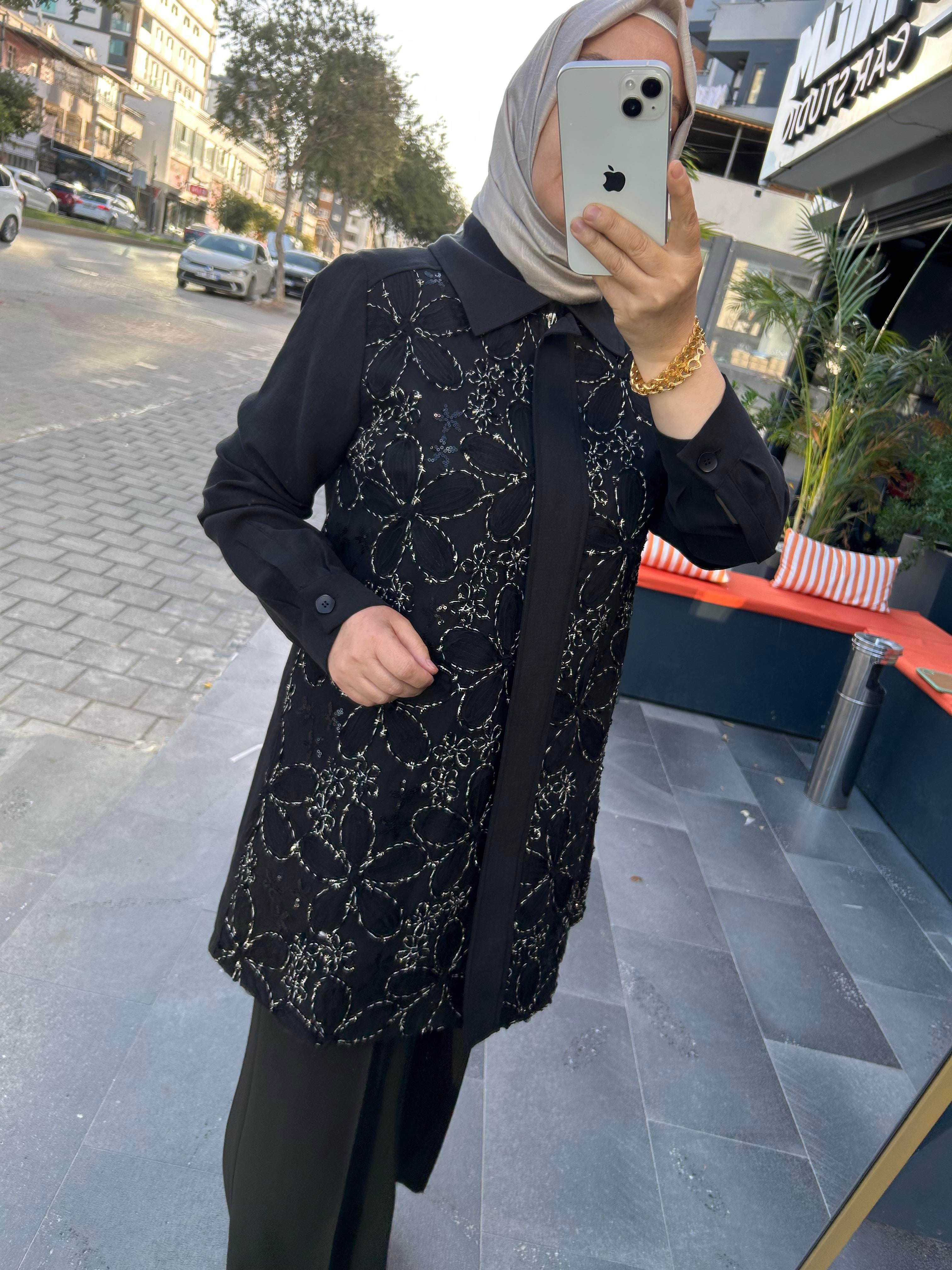 Fuat Gürşen İşlemeli Tunik