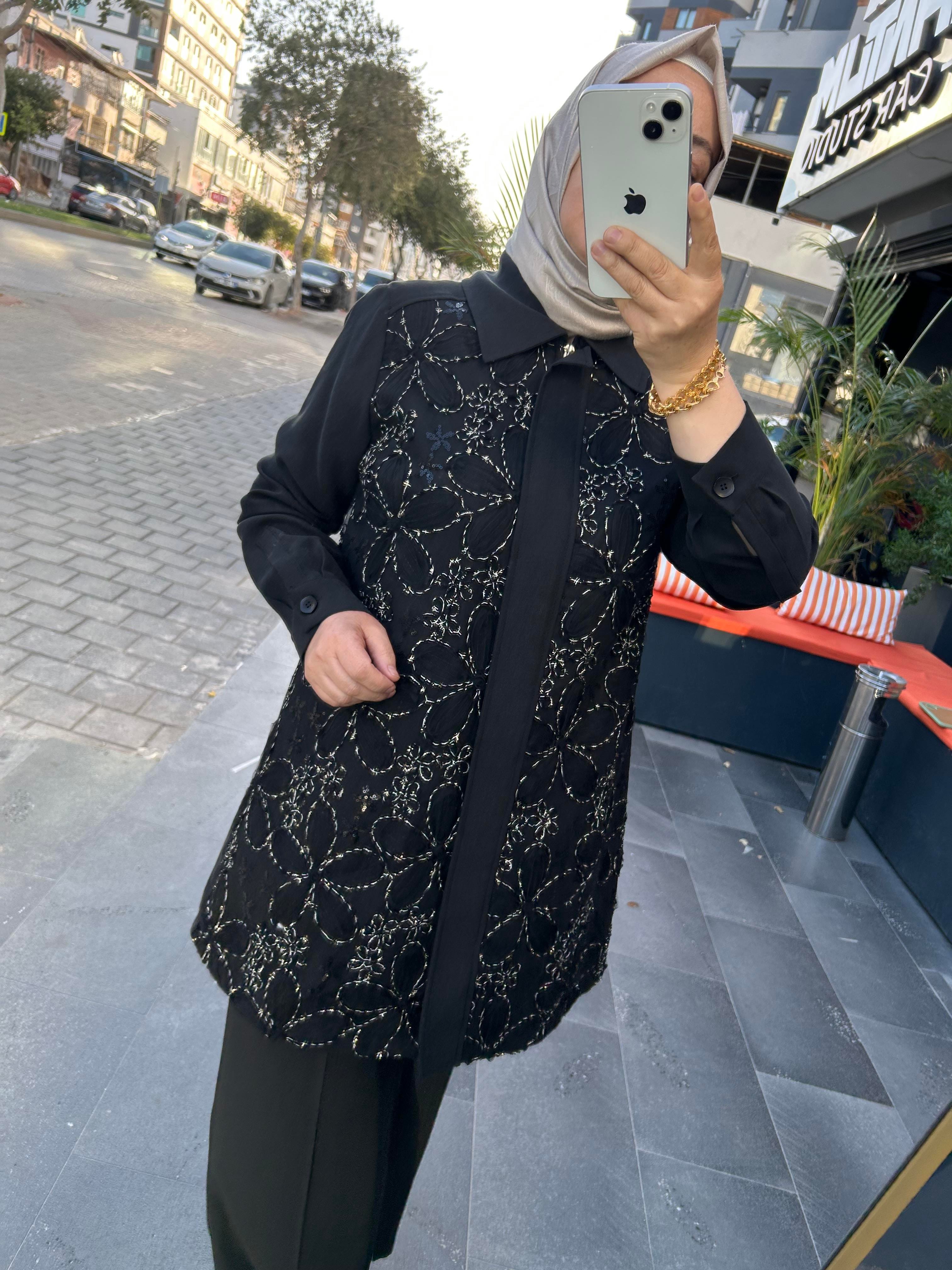 Fuat Gürşen İşlemeli Tunik